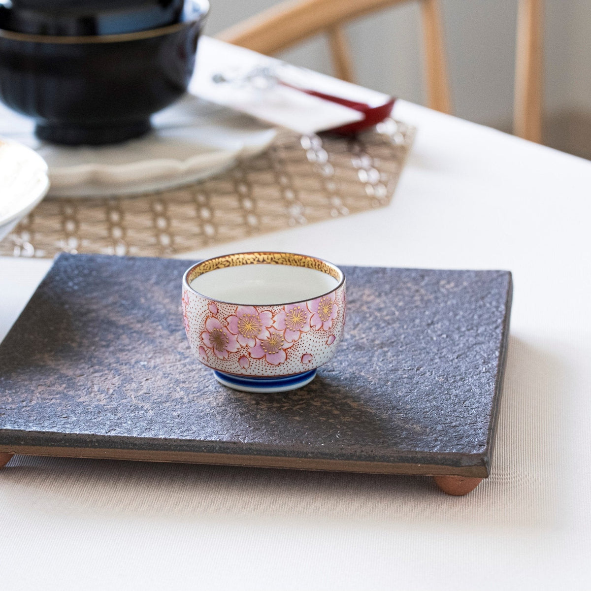 SAKURA Wood Tea Cup - Handcrafted by artisan with Japanese cherry