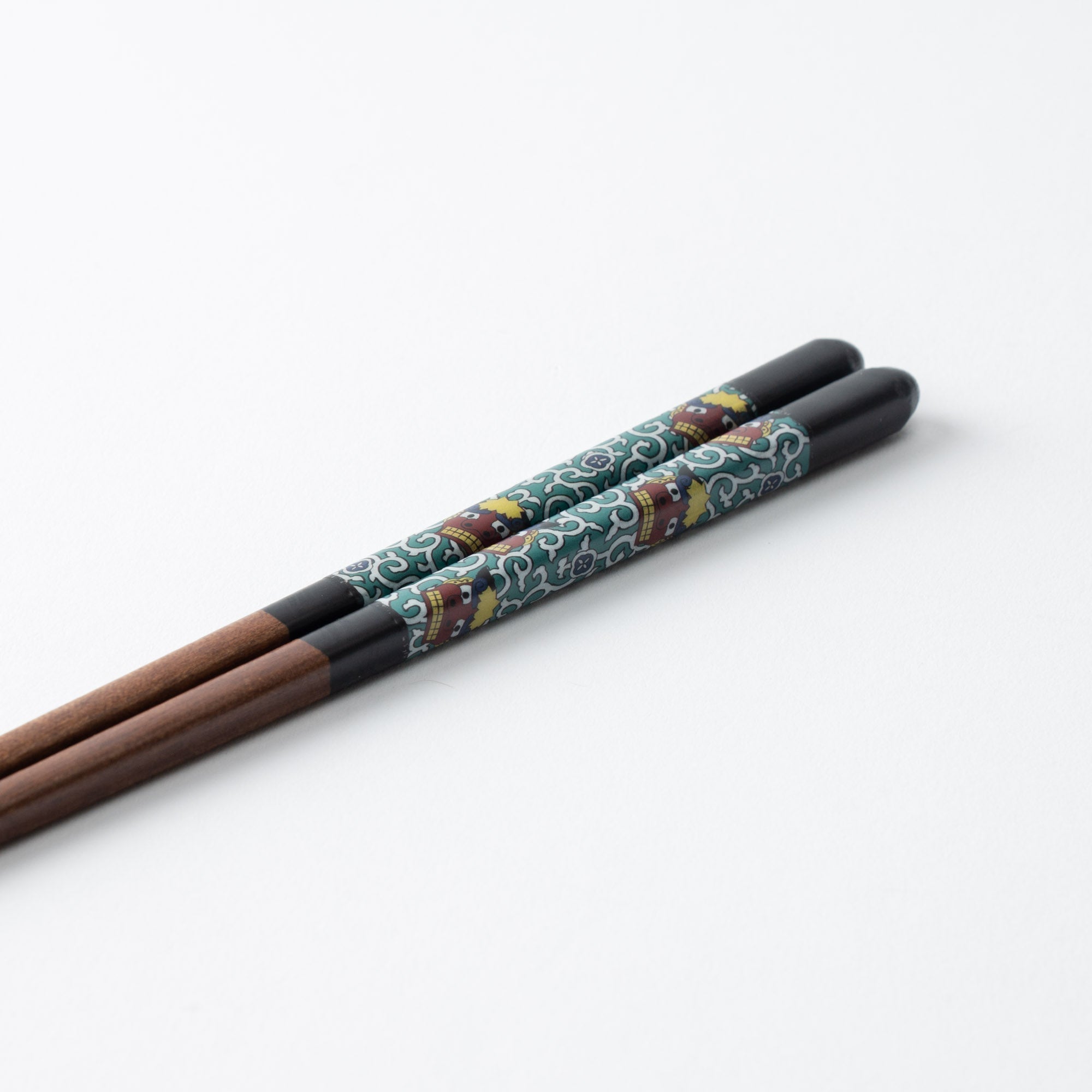 Seikou Kiln Black Kutani Color Reusable Chopsticks 23cm/9in - JAPAN KUTANI SHOP - Japanese Pottery