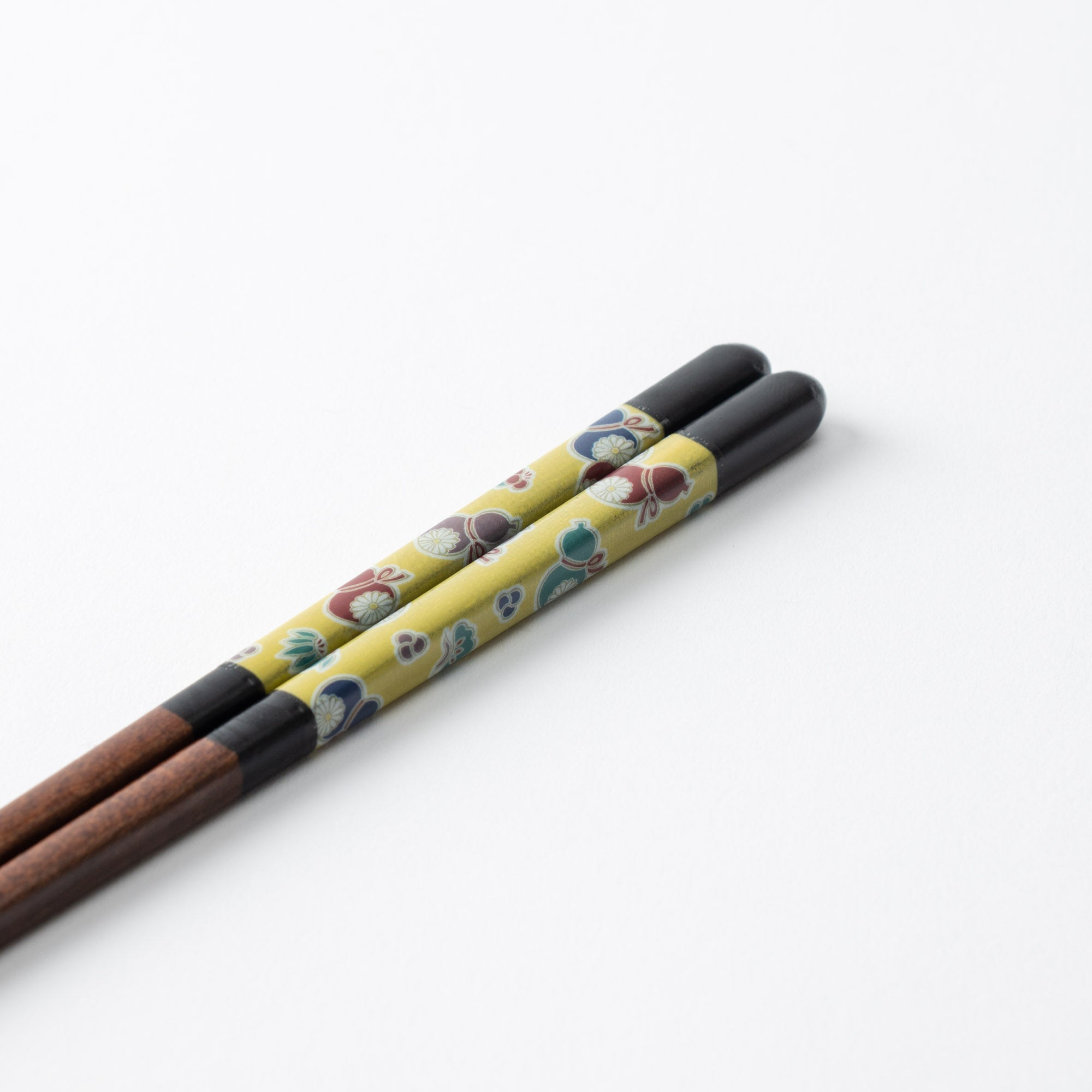 Seikou Kiln Black Kutani Color Reusable Chopsticks 23cm/9in - JAPAN KUTANI SHOP - Japanese Pottery