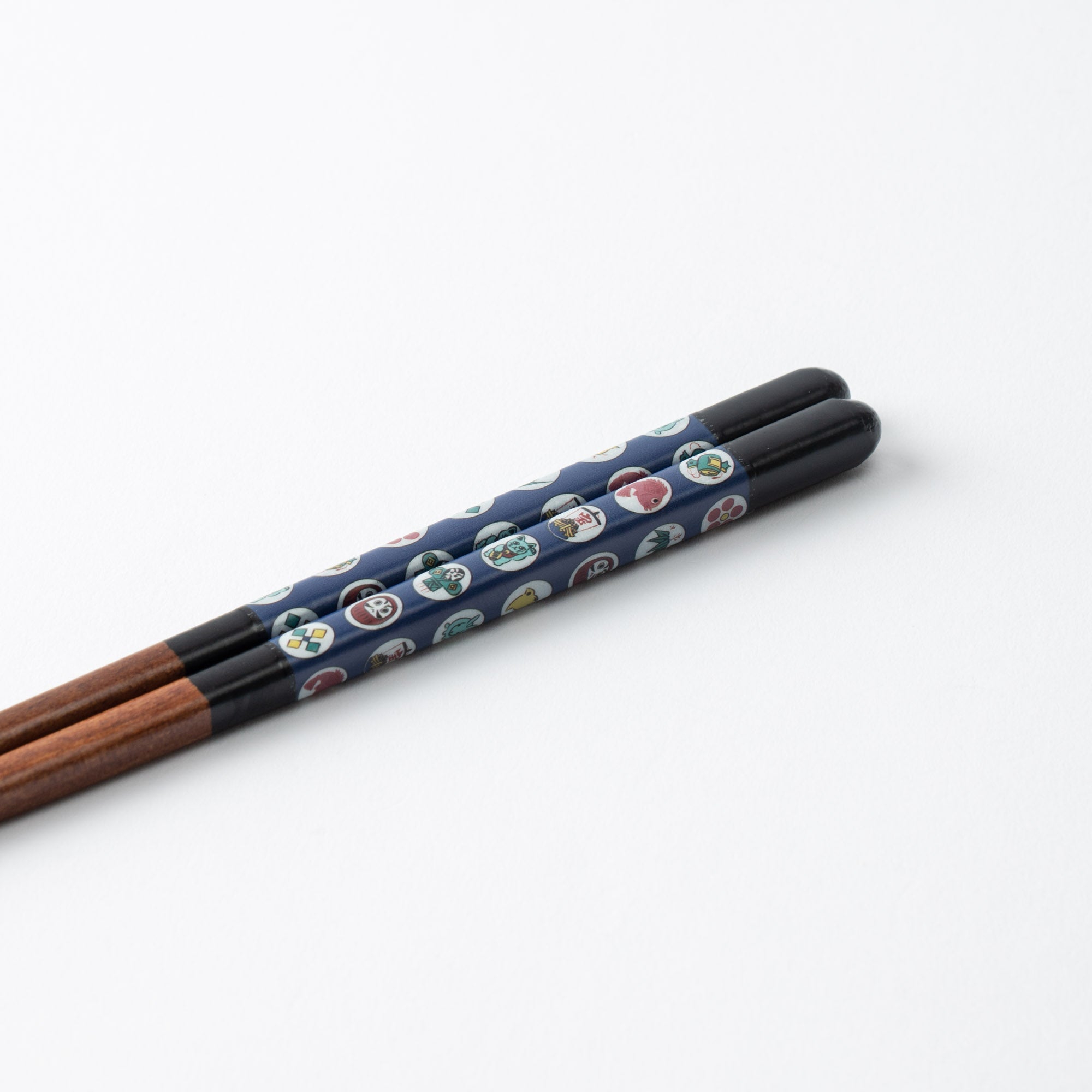 Seikou Kiln Black Kutani Color Reusable Chopsticks 23cm/9in - JAPAN KUTANI SHOP - Japanese Pottery