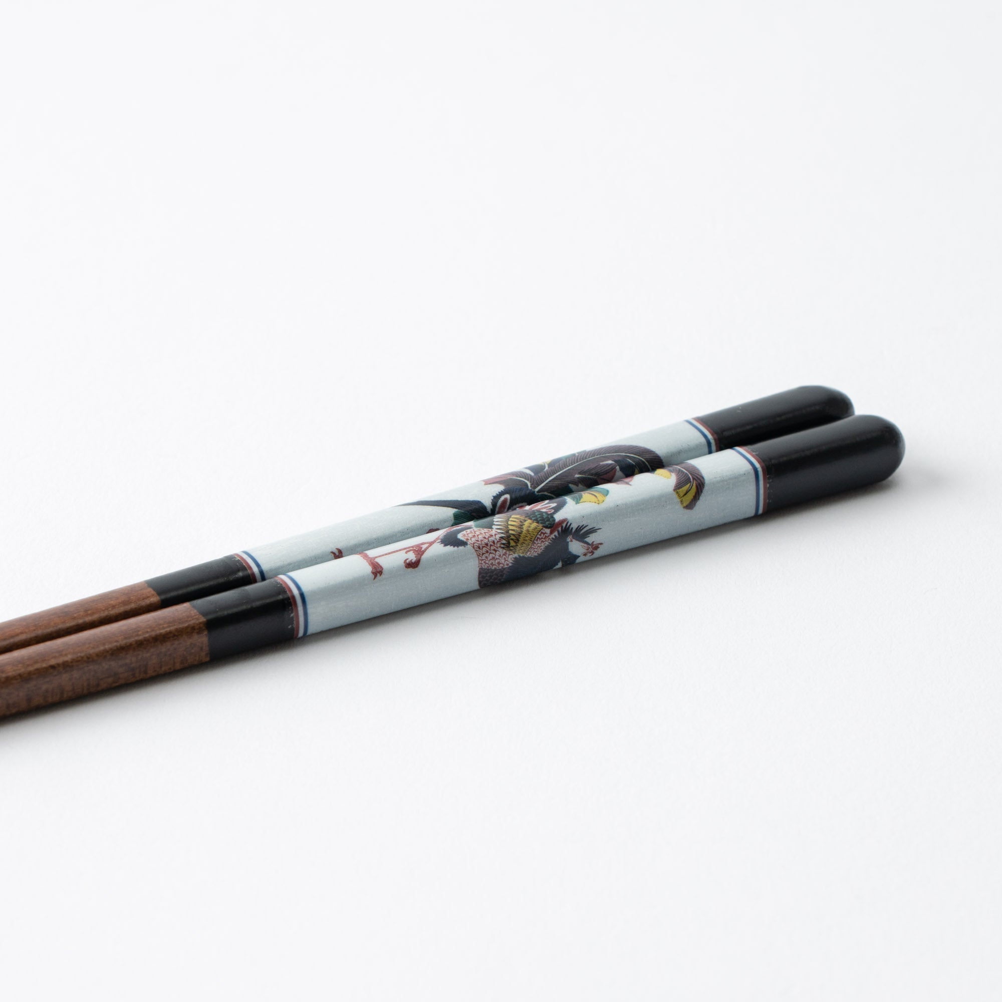 Seikou Kiln Black Kutani Color Reusable Chopsticks 23cm/9in - JAPAN KUTANI SHOP - Japanese Pottery
