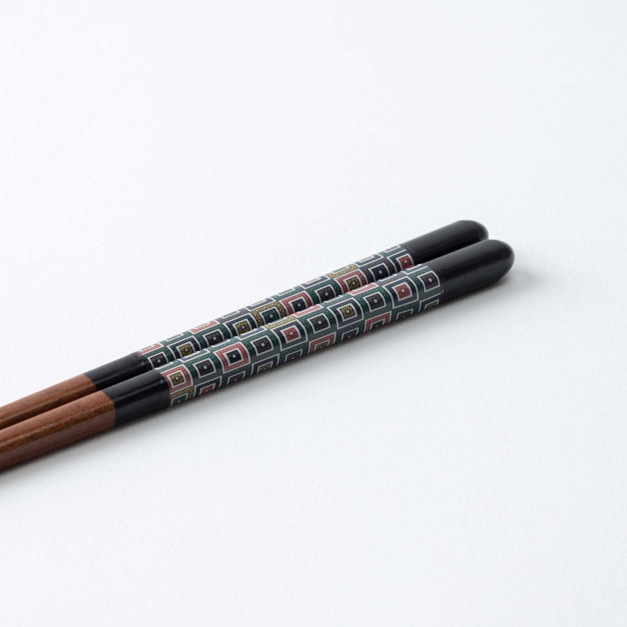 Seikou Kiln Black Kutani Color Reusable Chopsticks 23cm/9in - JAPAN KUTANI SHOP - Japanese Pottery