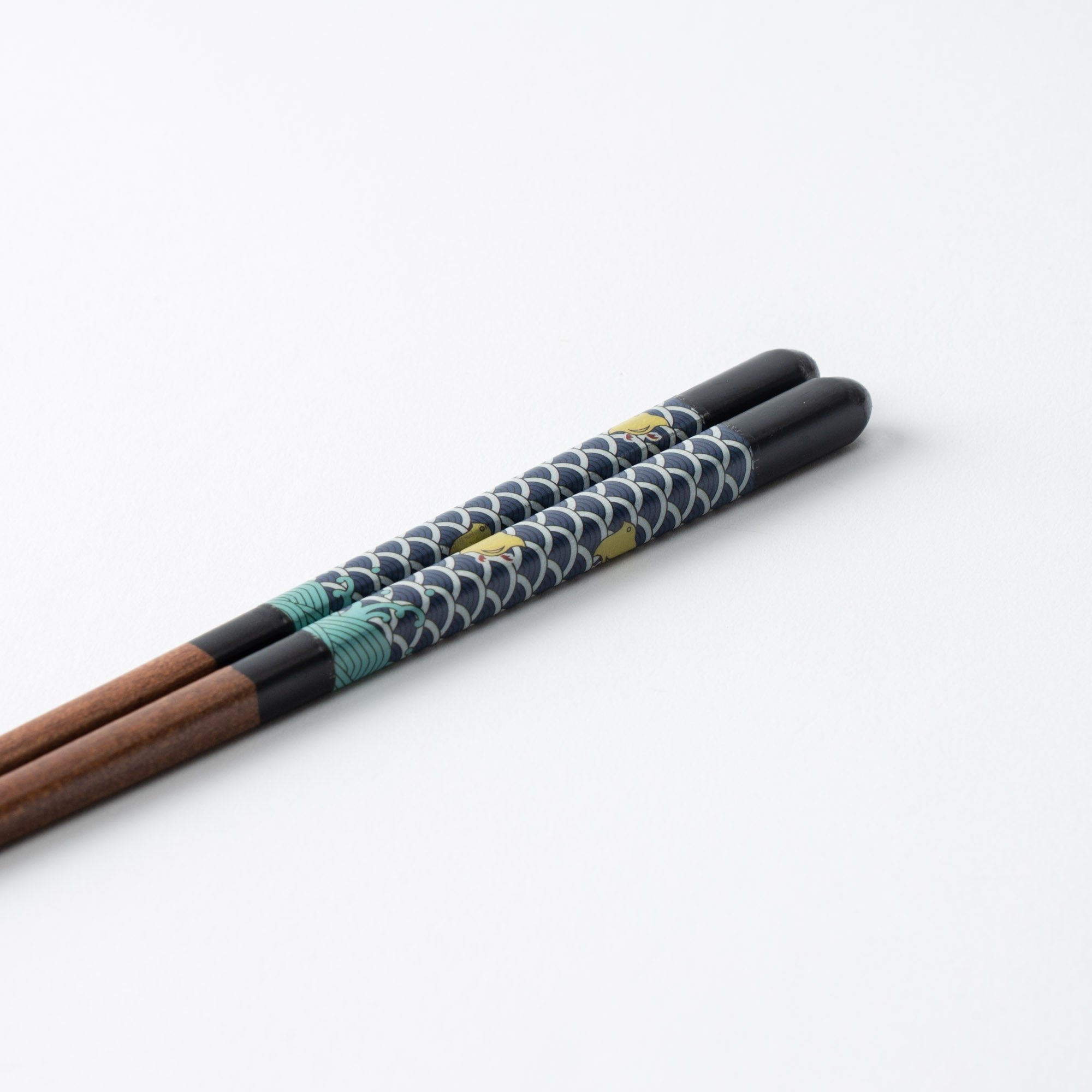 Seikou Kiln Black Kutani Color Reusable Chopsticks 23cm/9in - JAPAN KUTANI SHOP - Japanese Pottery
