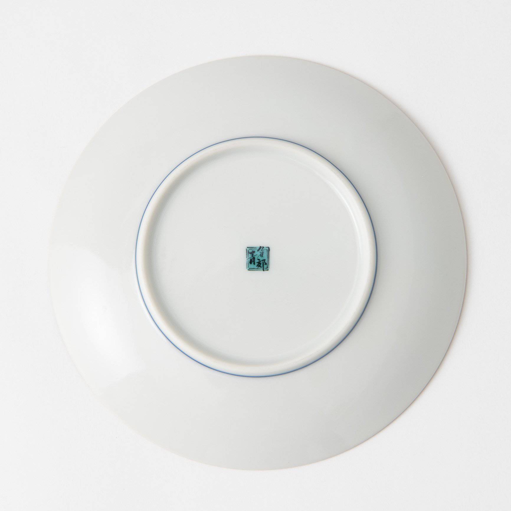 Seikou Kiln Color Tiles Kutani Round Plate - MUSUBI KILN - Handmade Japanese Tableware and Japanese Dinnerware