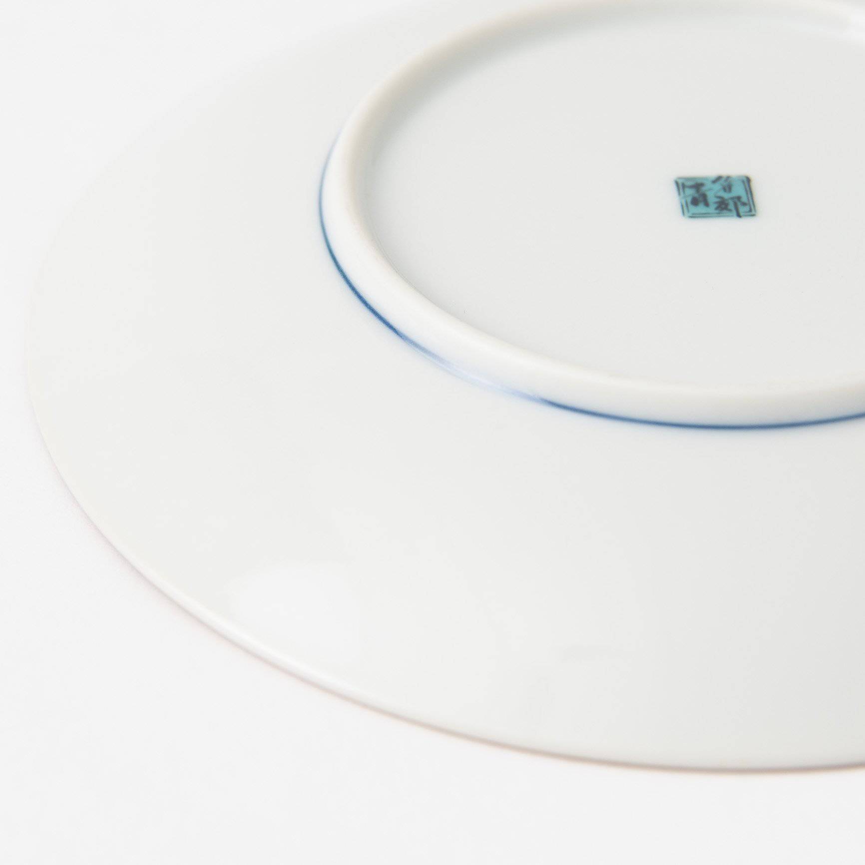 Seikou Kiln Color Tiles Kutani Round Plate - MUSUBI KILN - Handmade Japanese Tableware and Japanese Dinnerware
