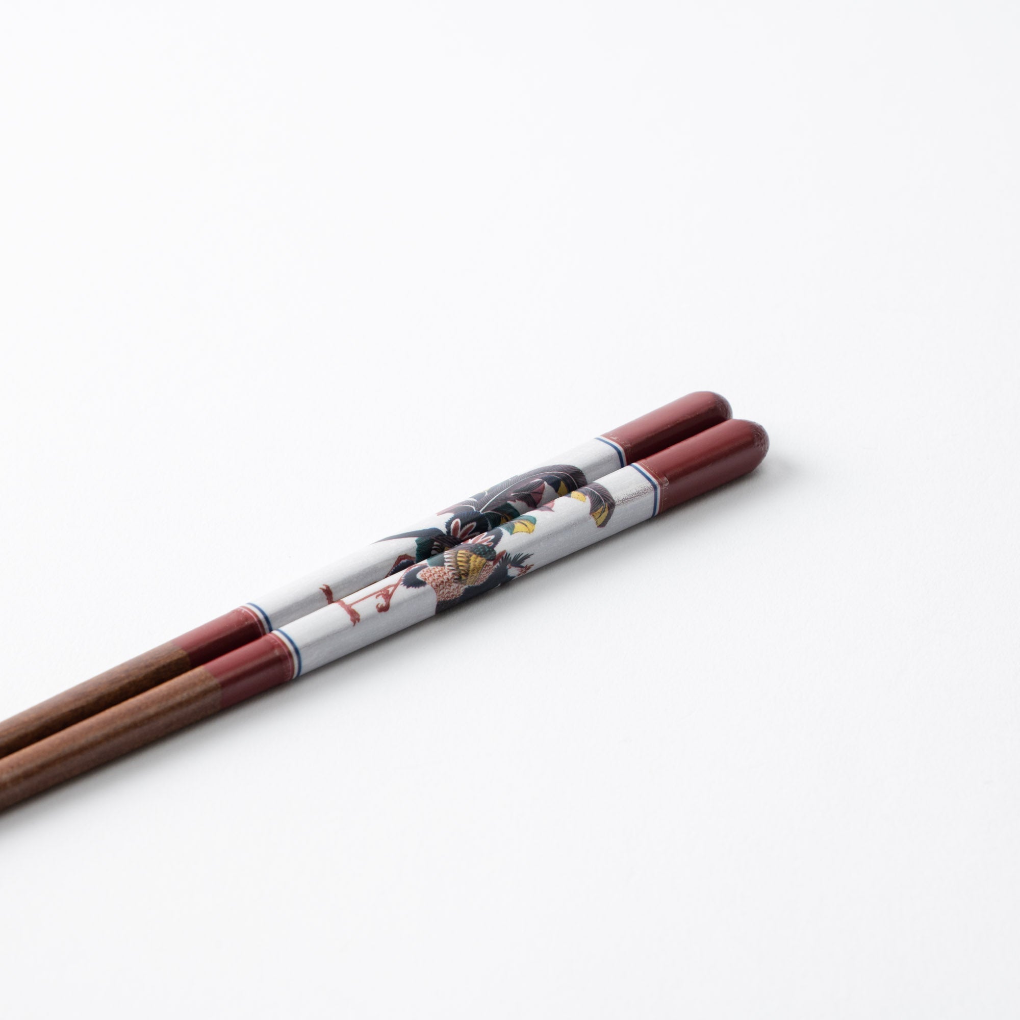 Seikou Kiln Red Kutani Color Reusable Chopsticks 21cm/8.2in - JAPAN KUTANI SHOP - Japanese Pottery
