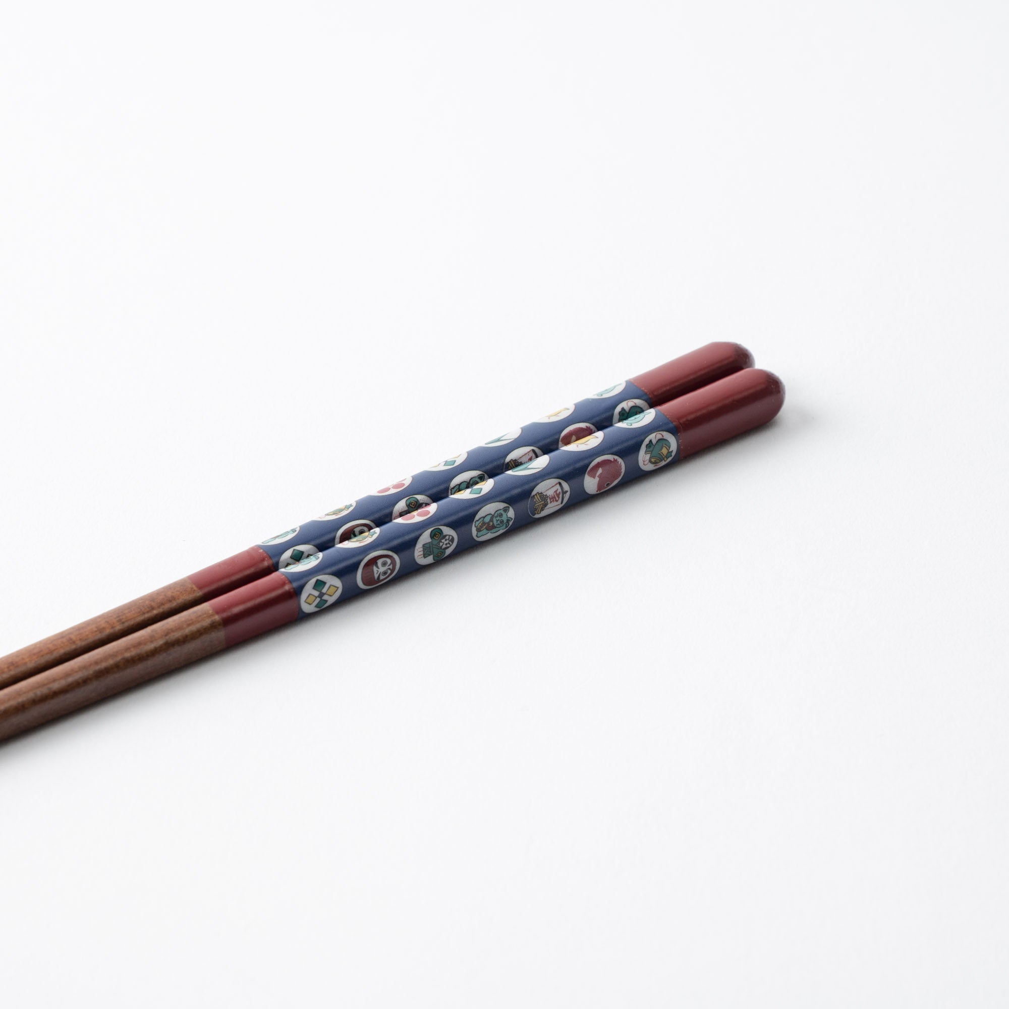 Seikou Kiln Red Kutani Color Reusable Chopsticks 21cm/8.2in - JAPAN KUTANI SHOP - Japanese Pottery
