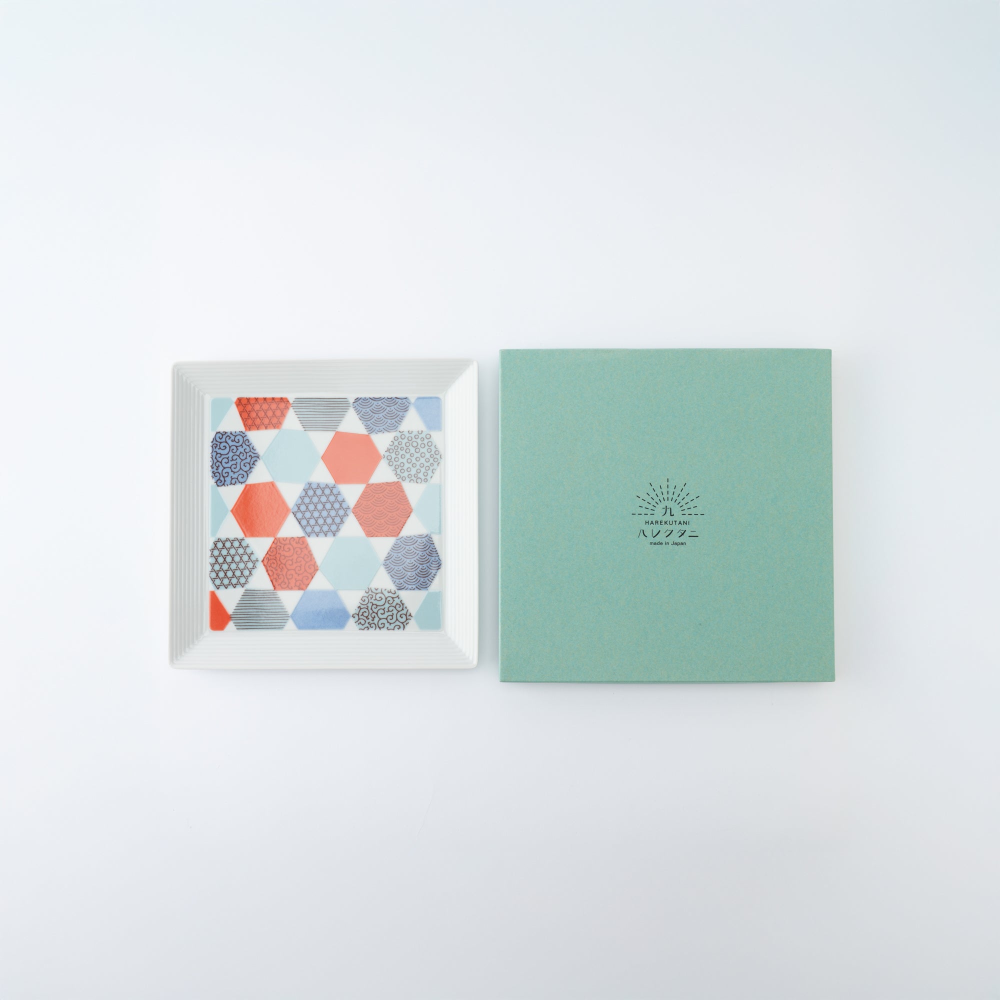 Geometric Patchwork Side Plate 7.1 in