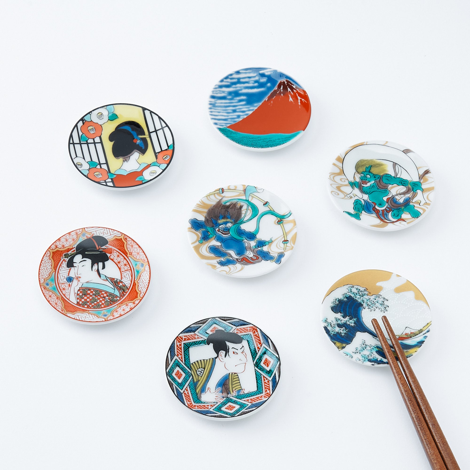 Japanese Art Motif Chopstick Rest - JAPAN KUTANI SHOP