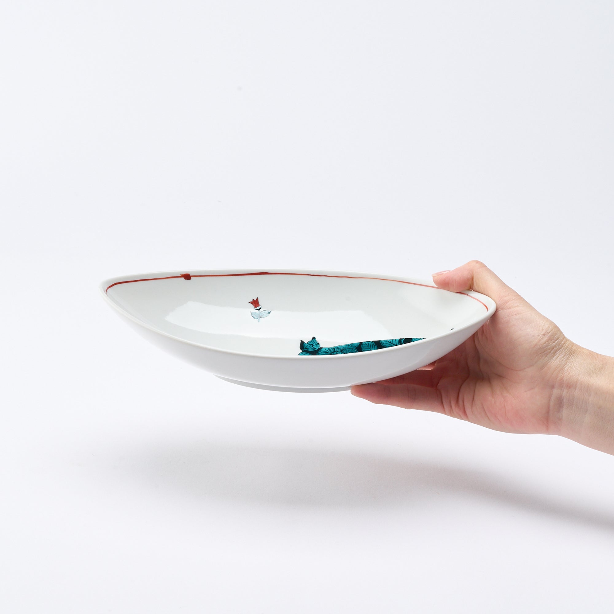 Botanical Series Oval Large Bowl - JAPAN KUTANI SHOP