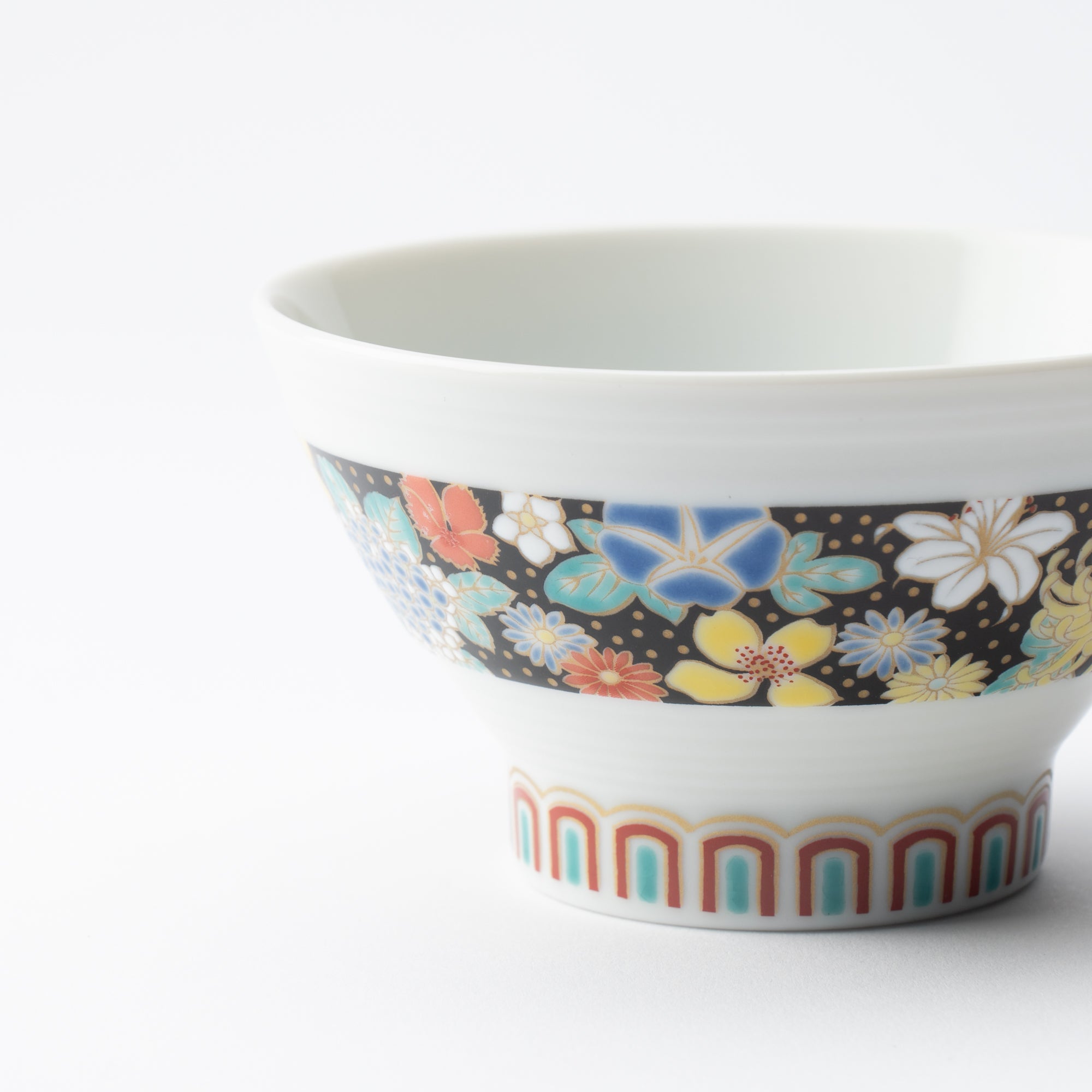 Rings of Color Japanese Rice Bowl