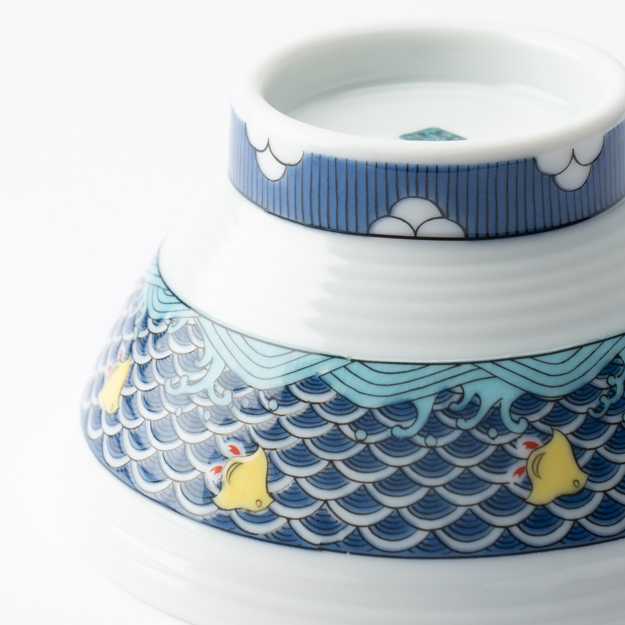 Rings of Color Japanese Rice Bowl