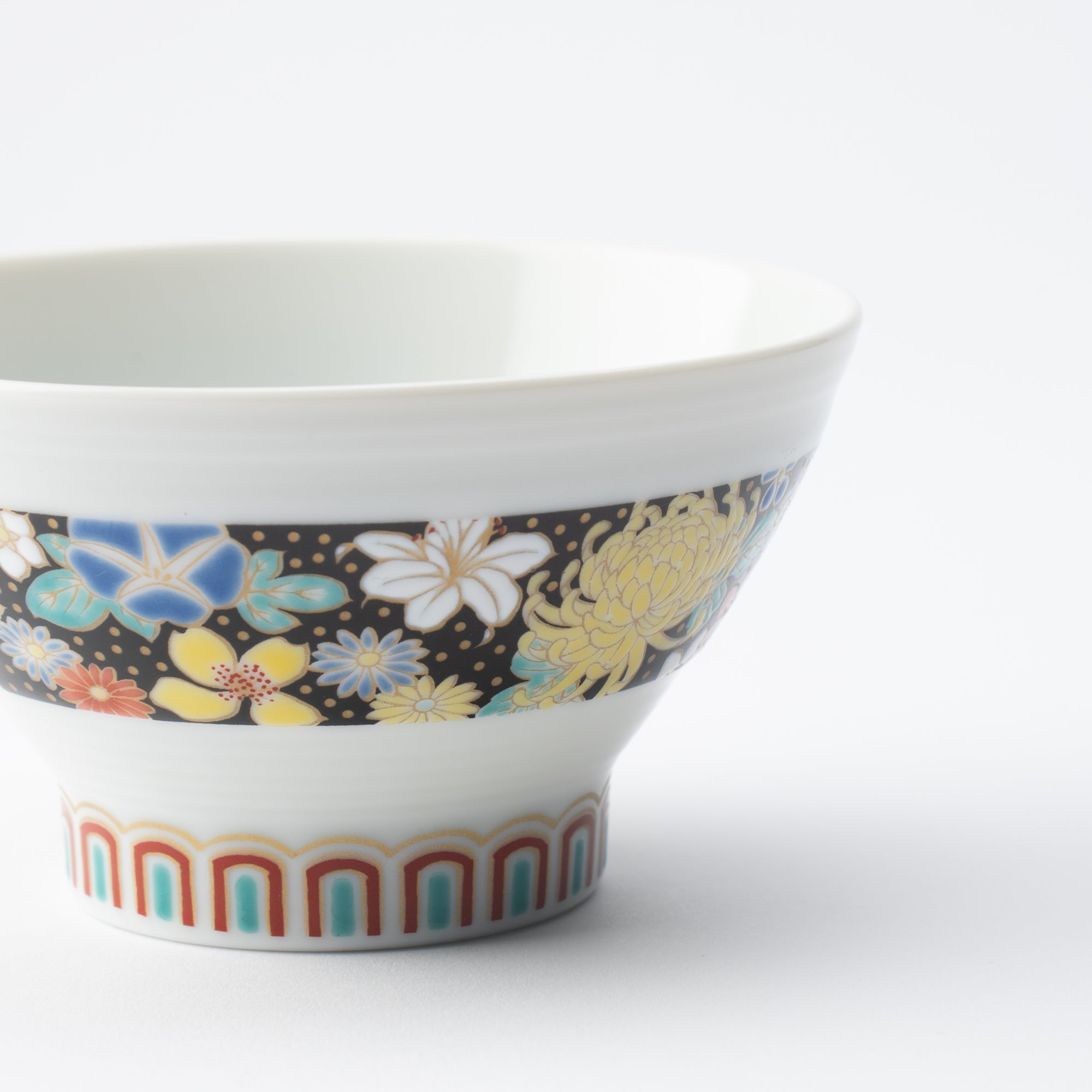 Rings of Color Japanese Rice Bowl