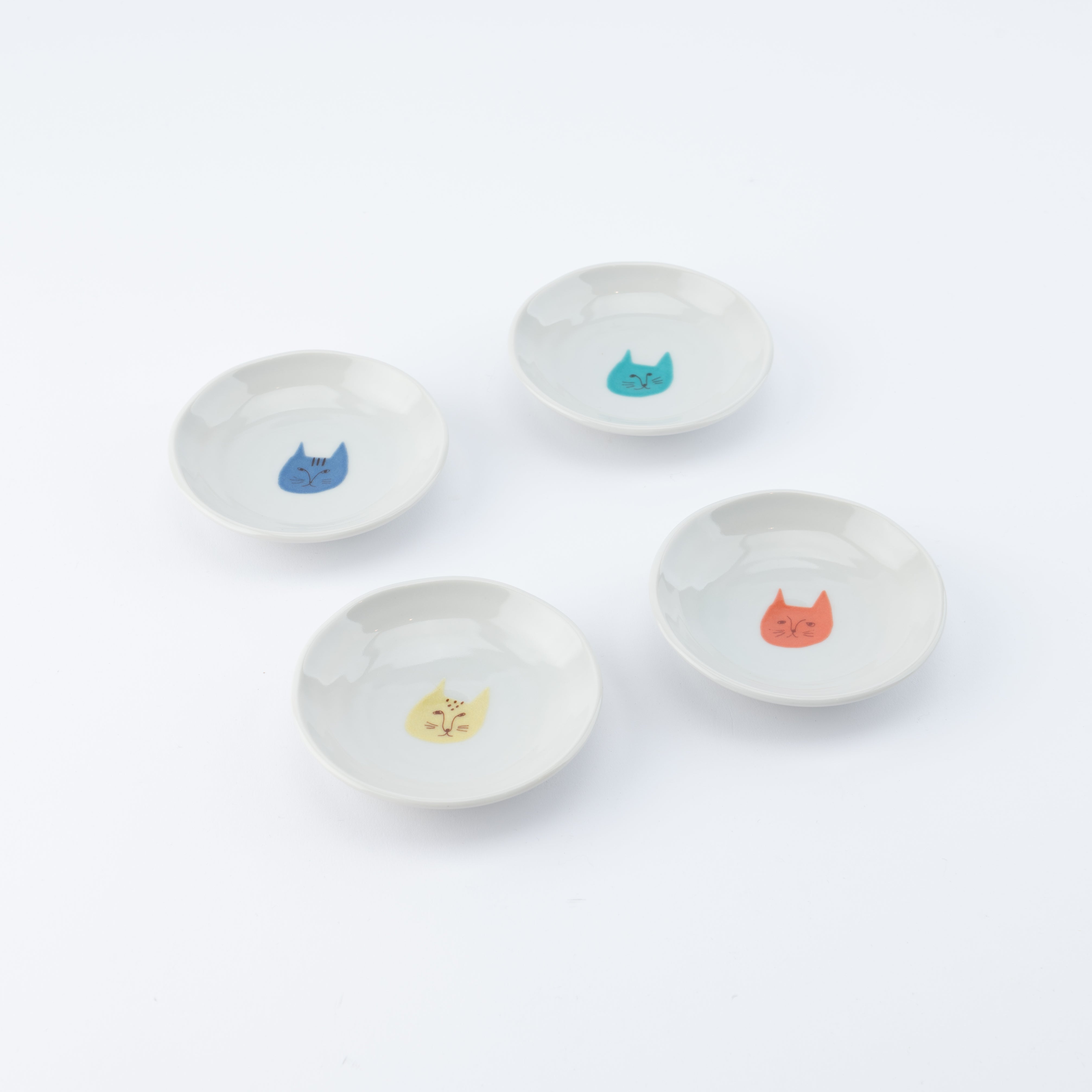 Tiny Cat Sauce Plate Set