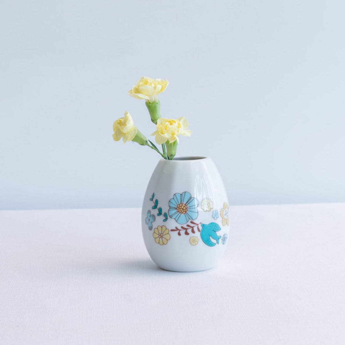 Bird and Blooms Single Flower Vase