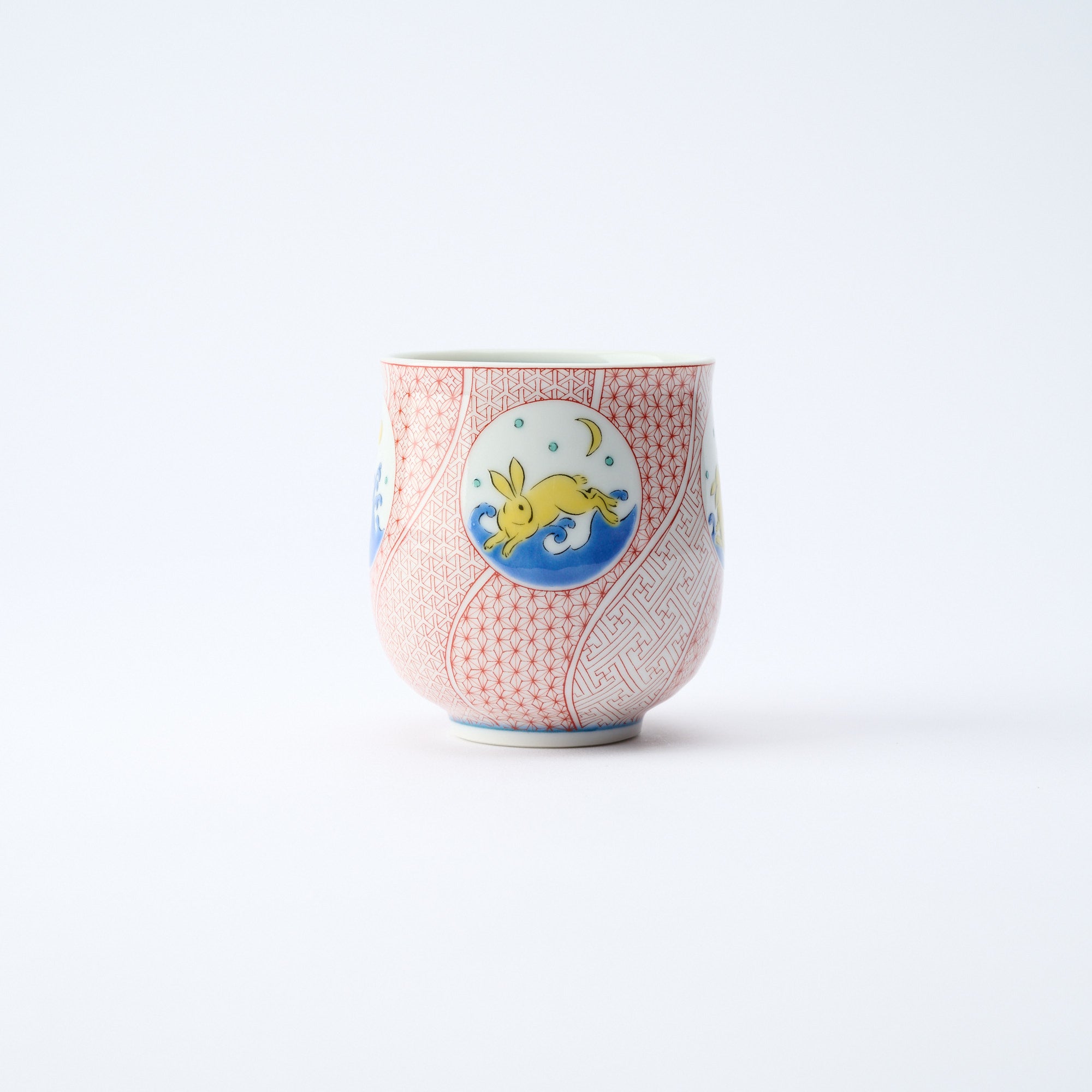 Akae Rabbit Yunomi Japanese Teacup