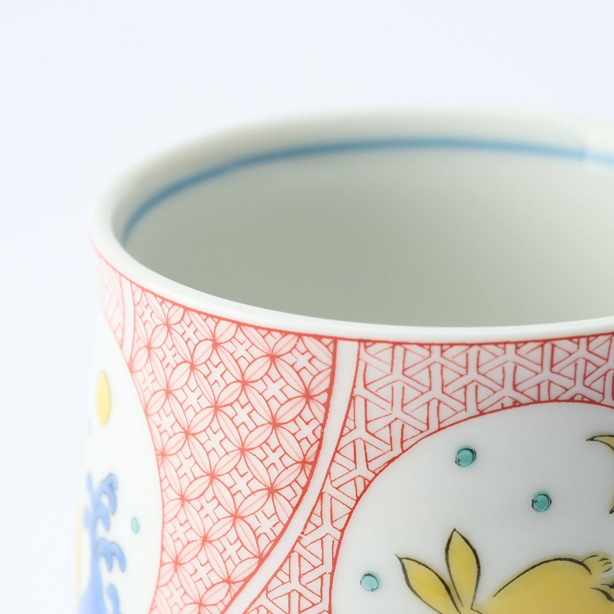 Akae Rabbit Yunomi Japanese Teacup
