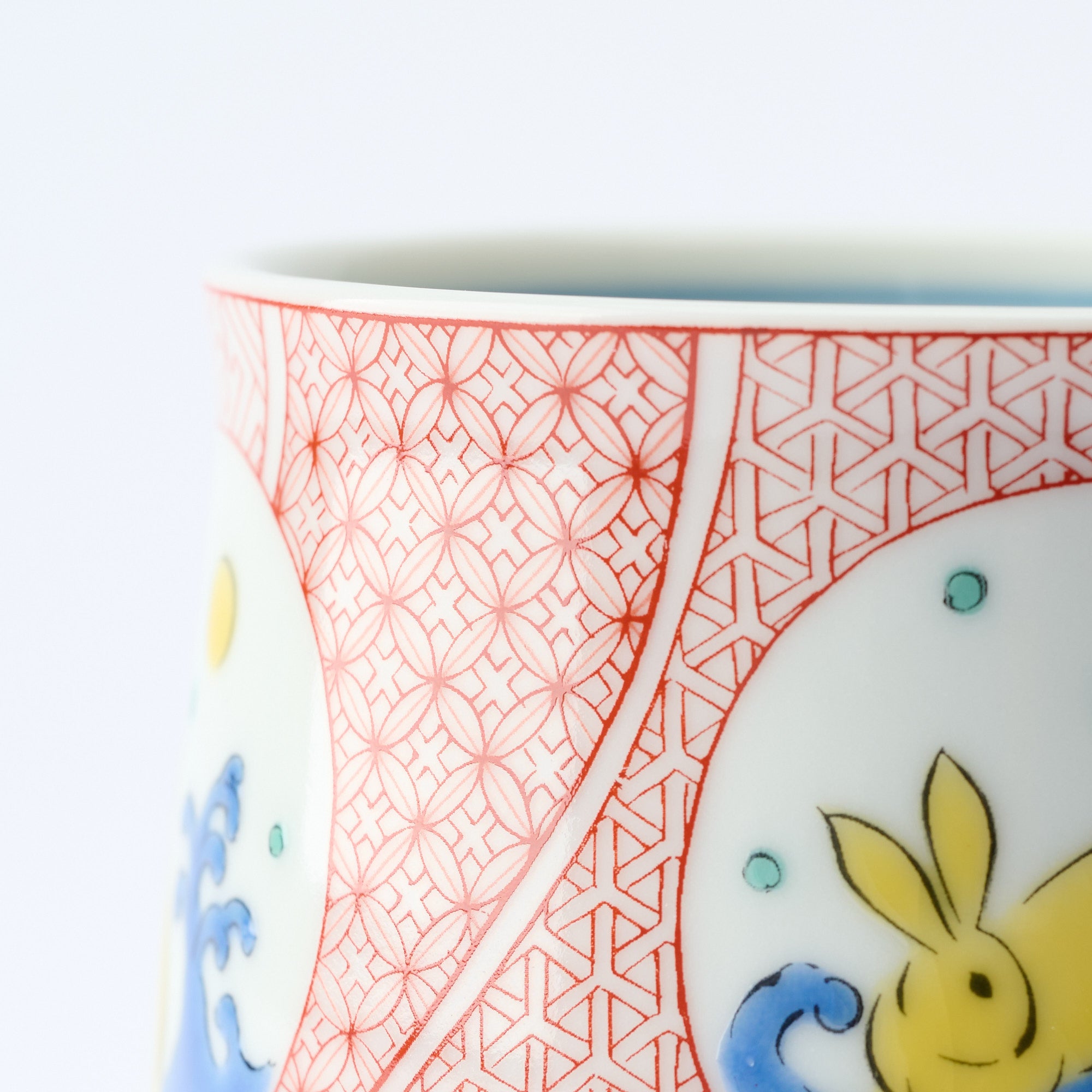 Akae Rabbit Yunomi Japanese Teacup