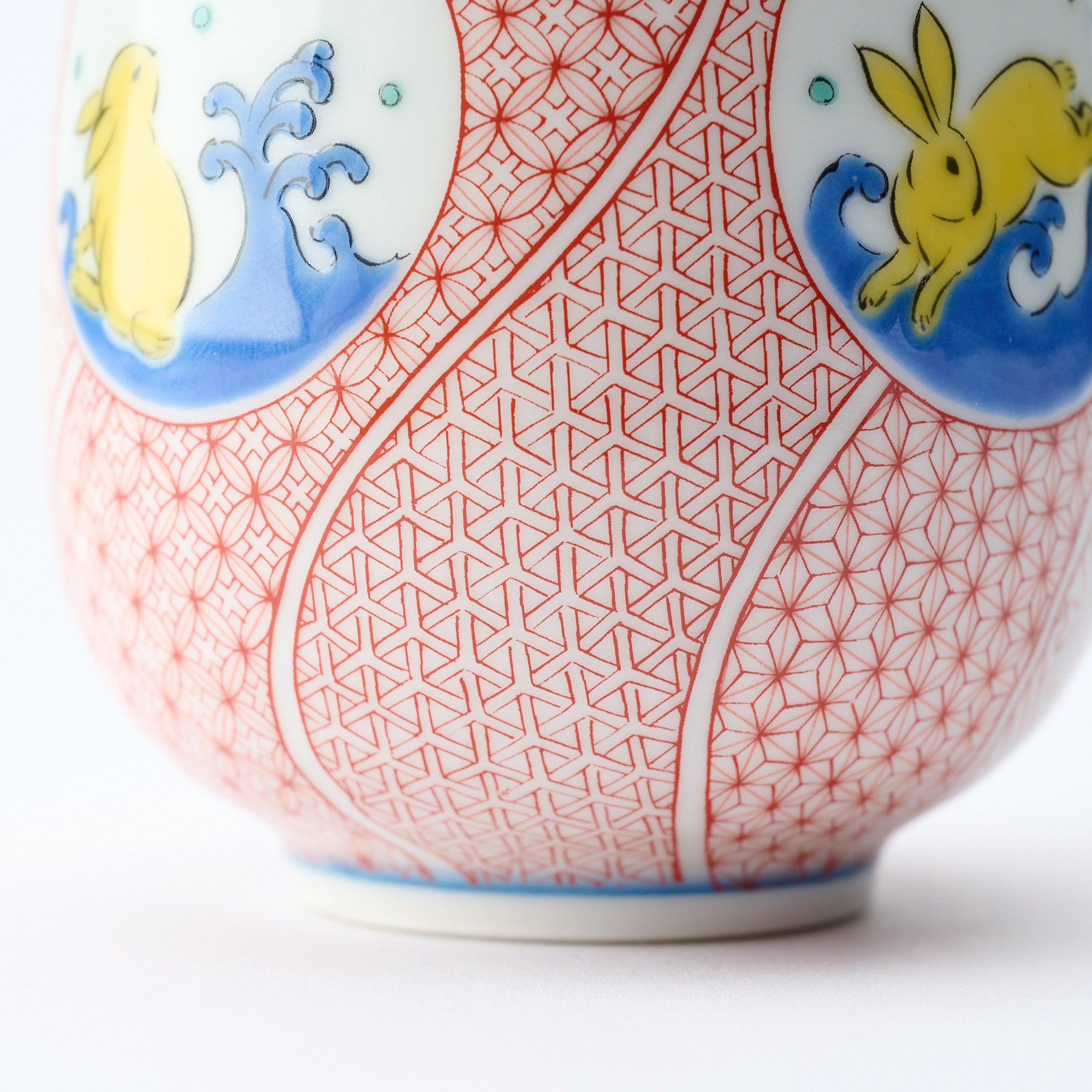 Akae Rabbit Yunomi Japanese Teacup
