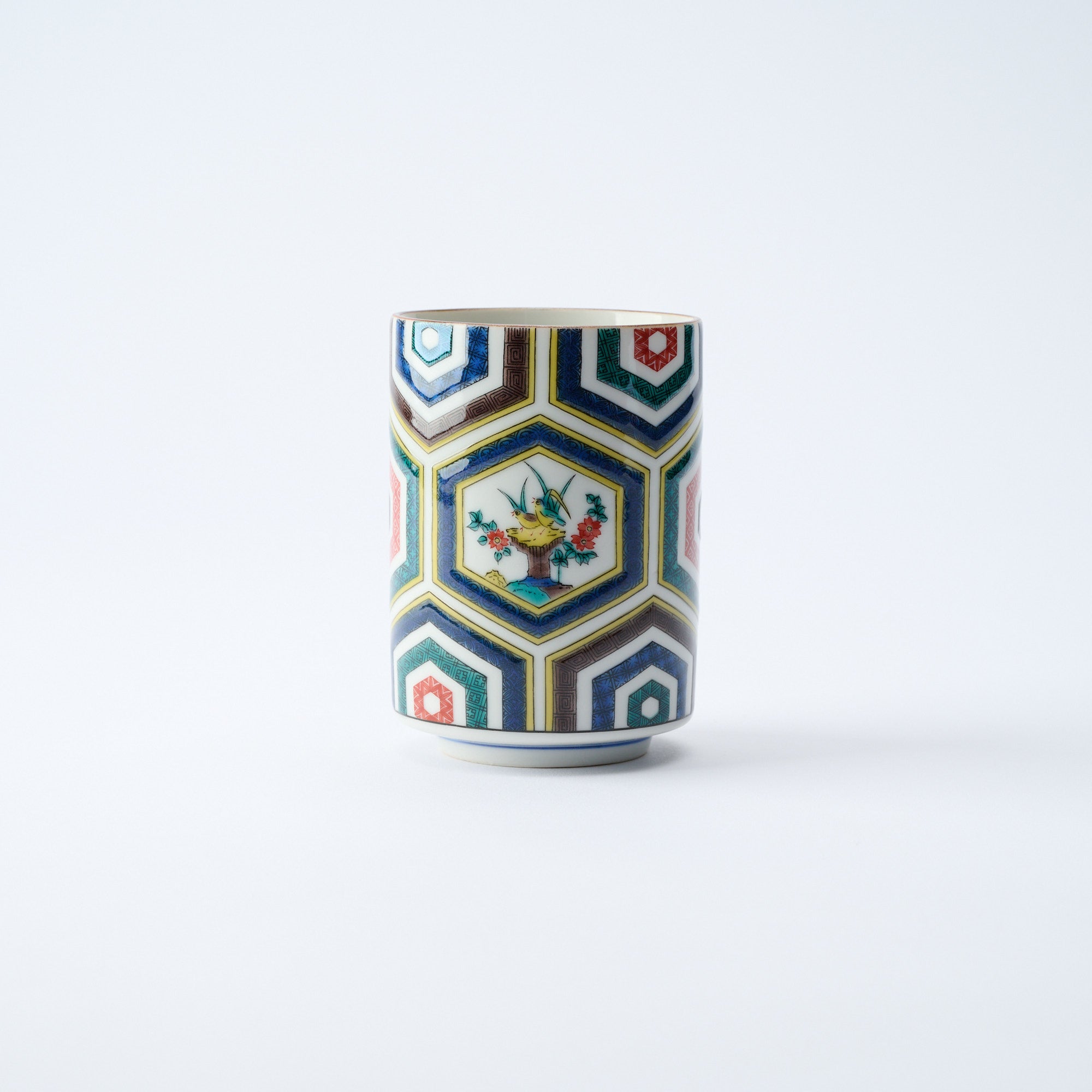 Classic Kutani Yunomi Japanese Teacup