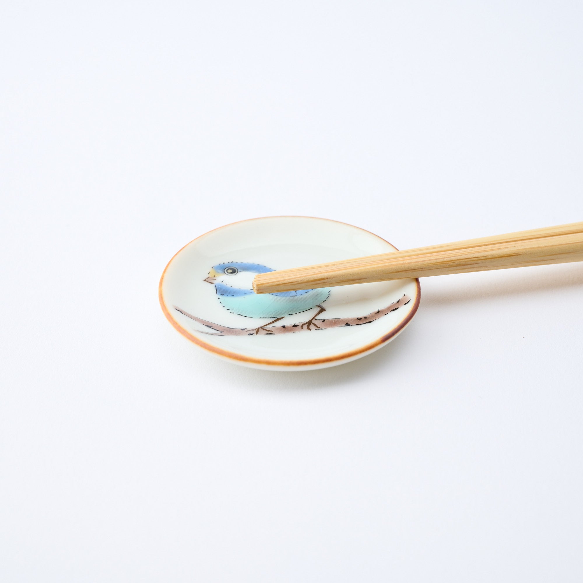 Yamagara Bird Round Chopstick Rest Set
