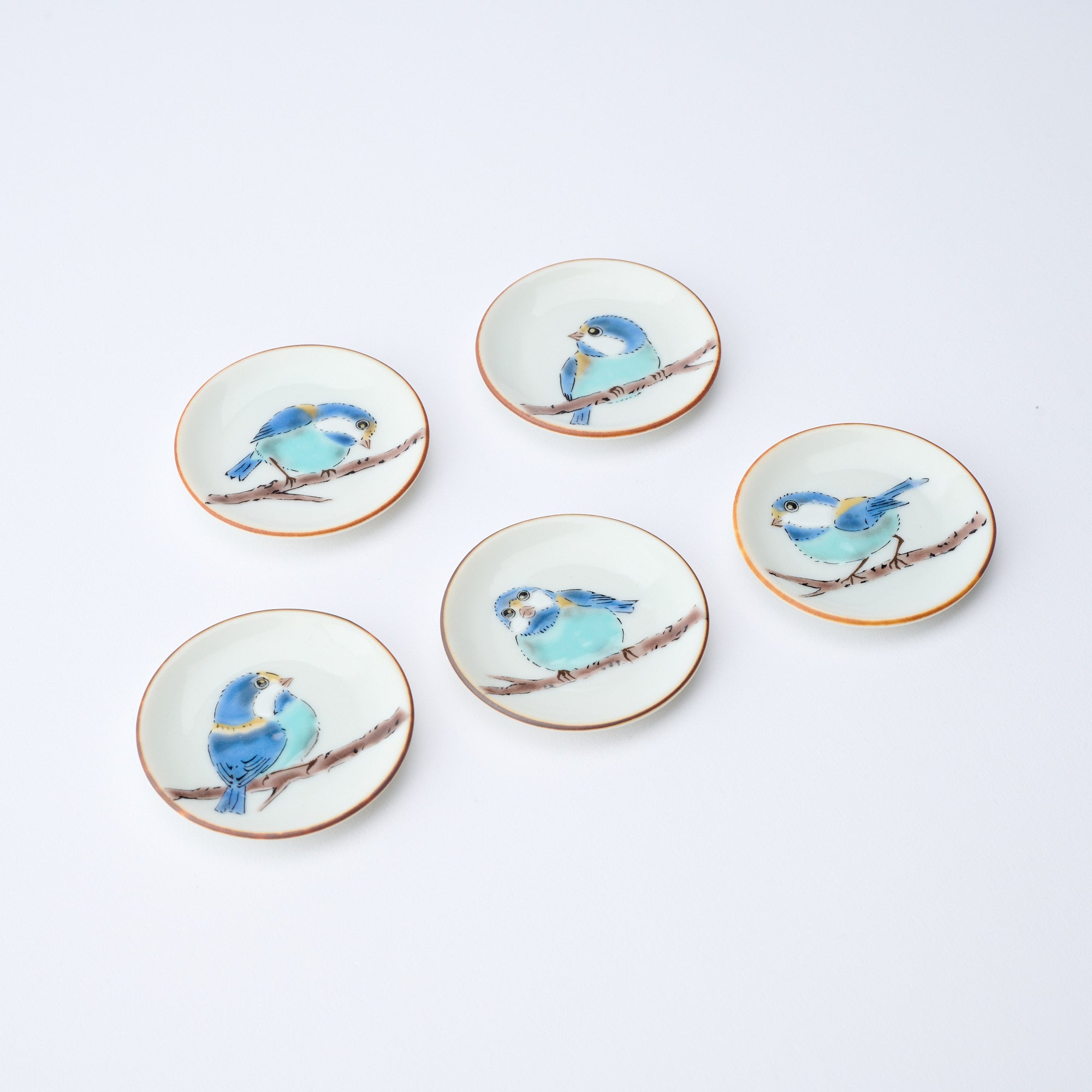 Yamagara Bird Round Chopstick Rest Set