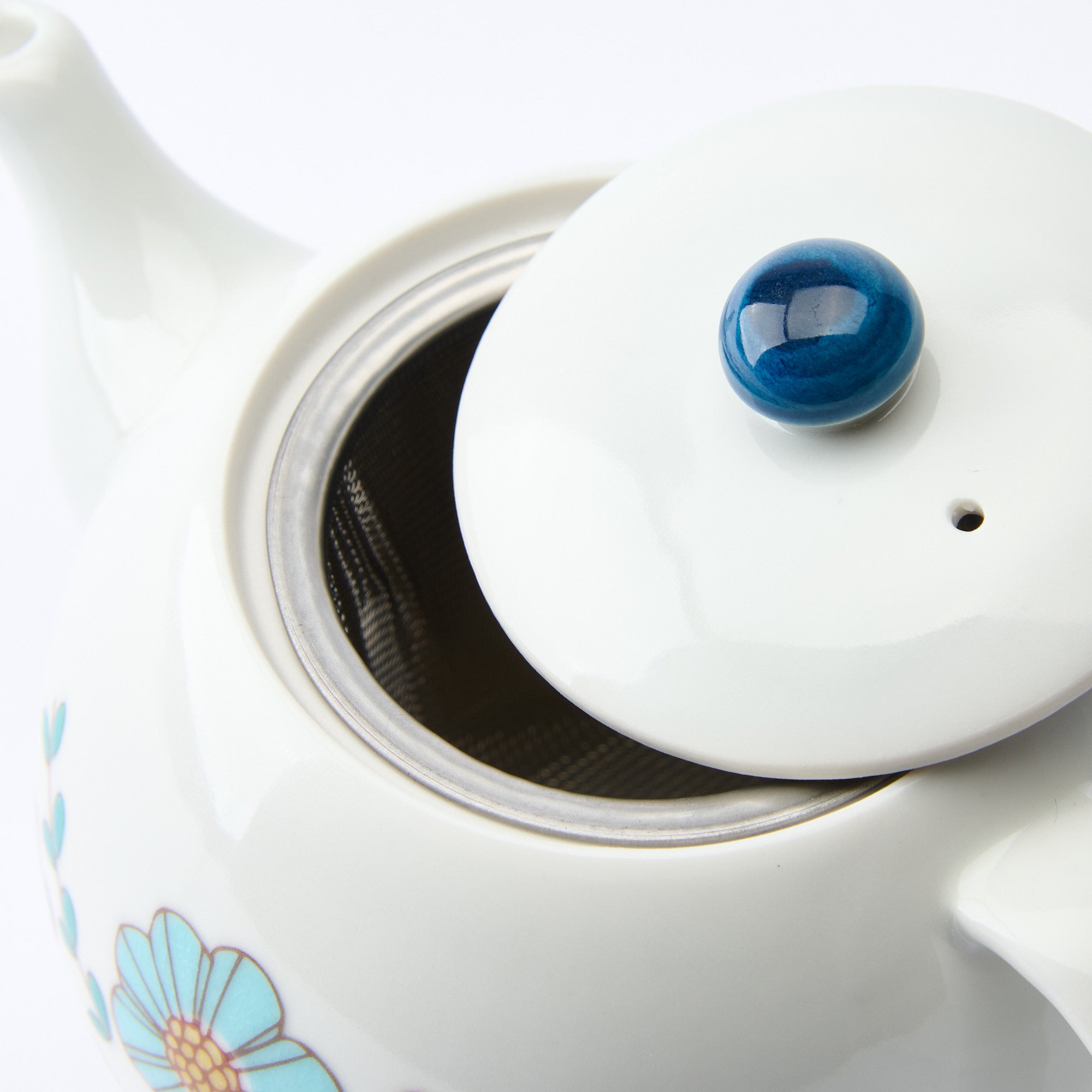 Bird and Blooms Japanese Teapot