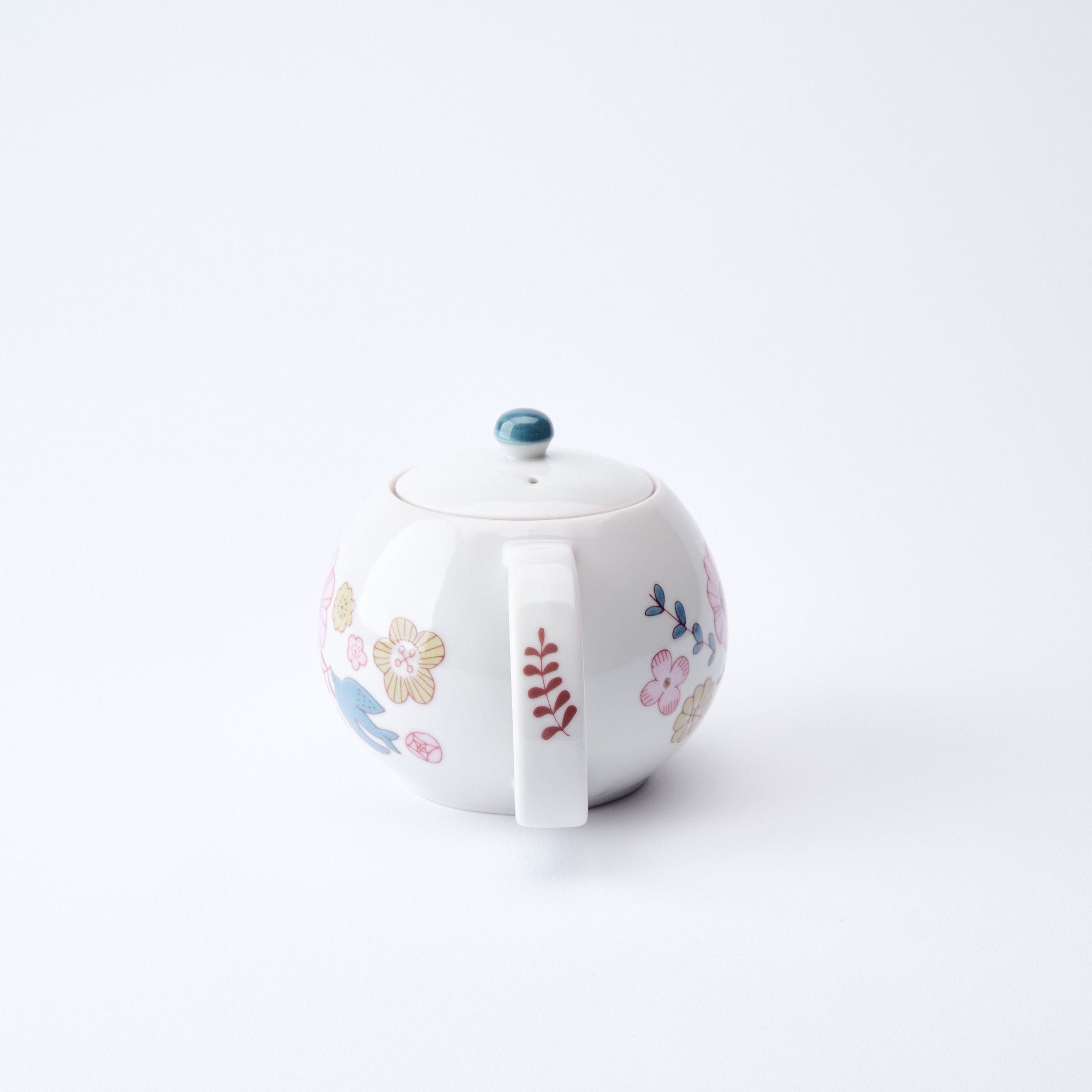 Bird and Blooms Japanese Teapot