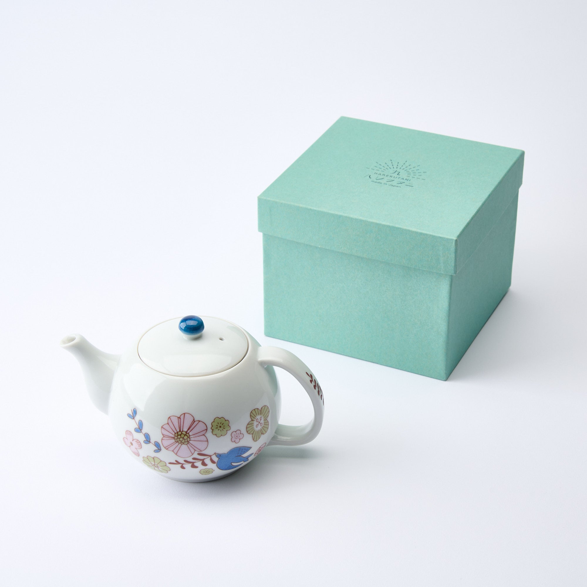 Bird and Blooms Japanese Teapot