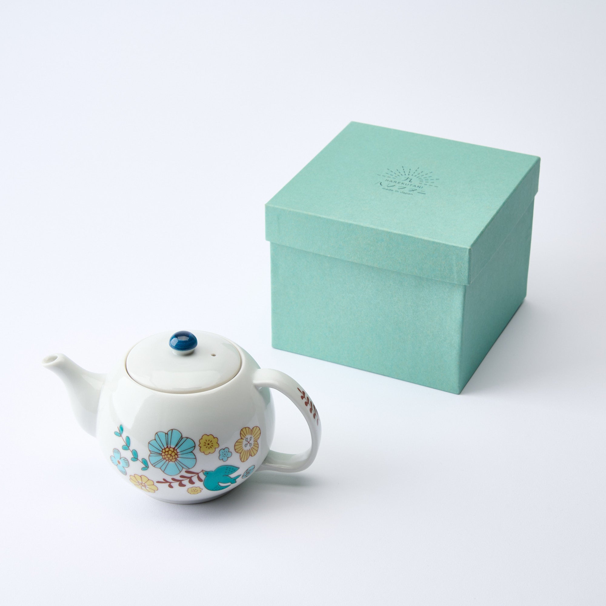 Bird and Blooms Japanese Teapot