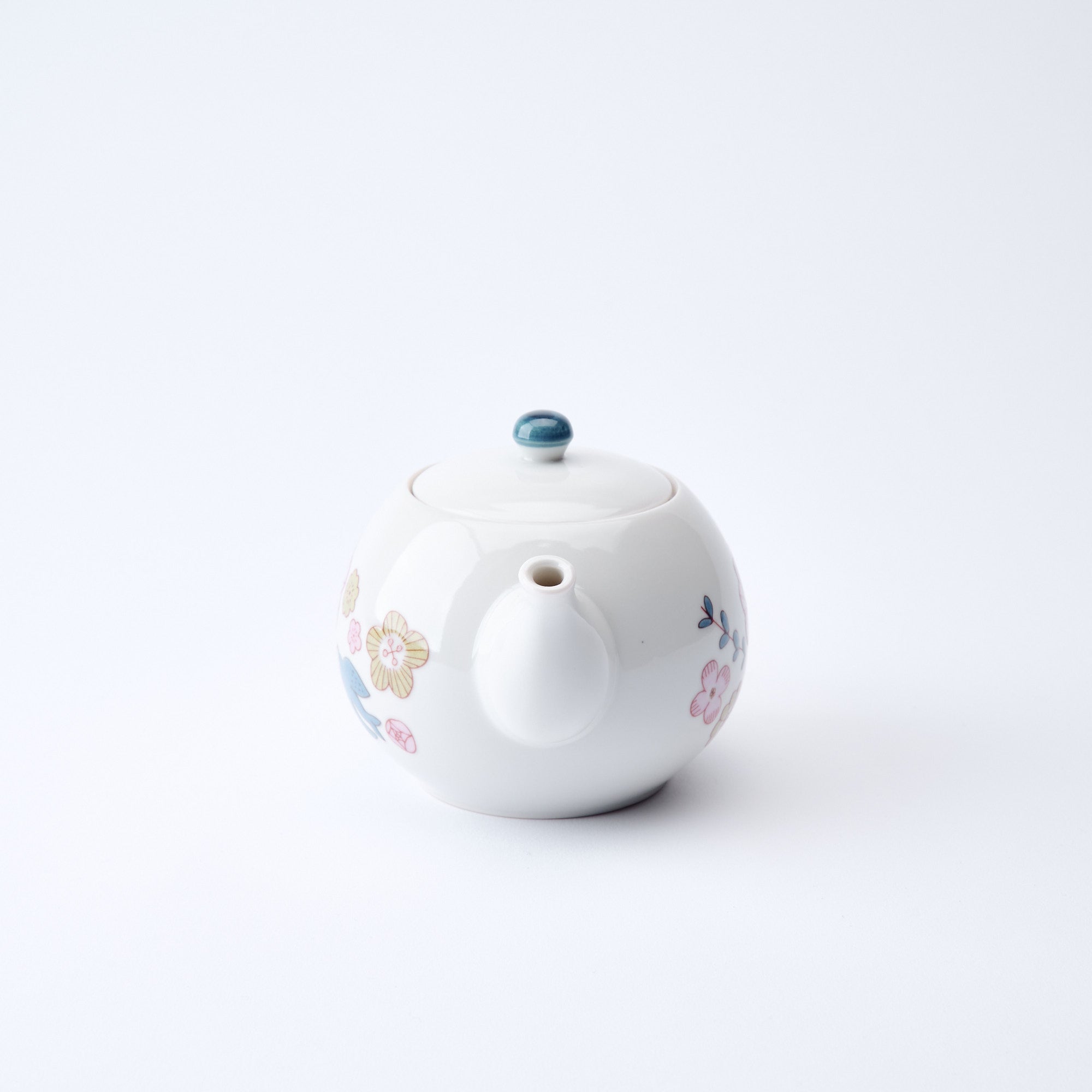 Bird and Blooms Japanese Teapot