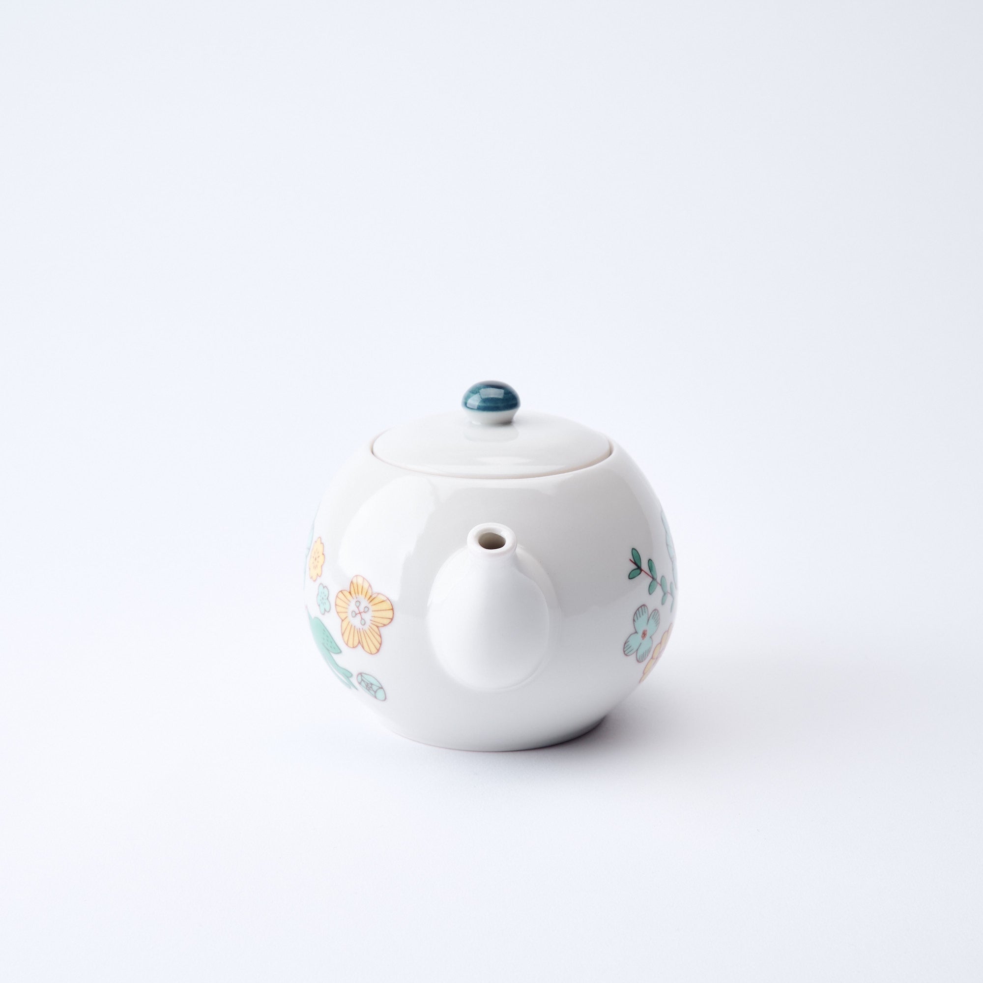 Bird and Blooms Japanese Teapot