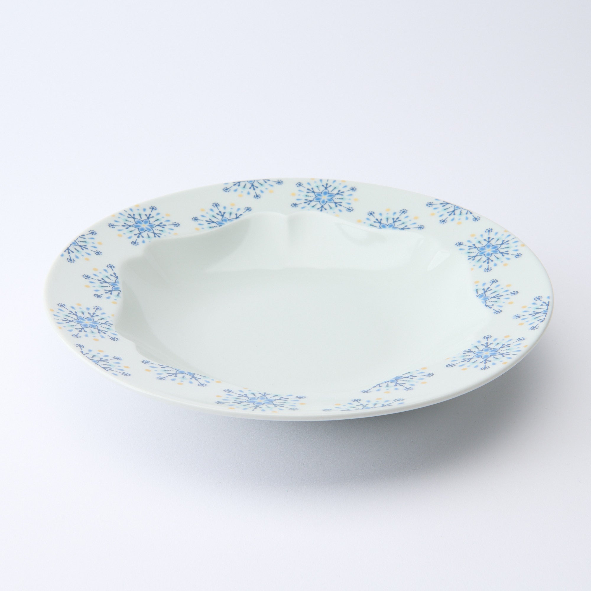 Snow Crystal Deep Dinner Plate