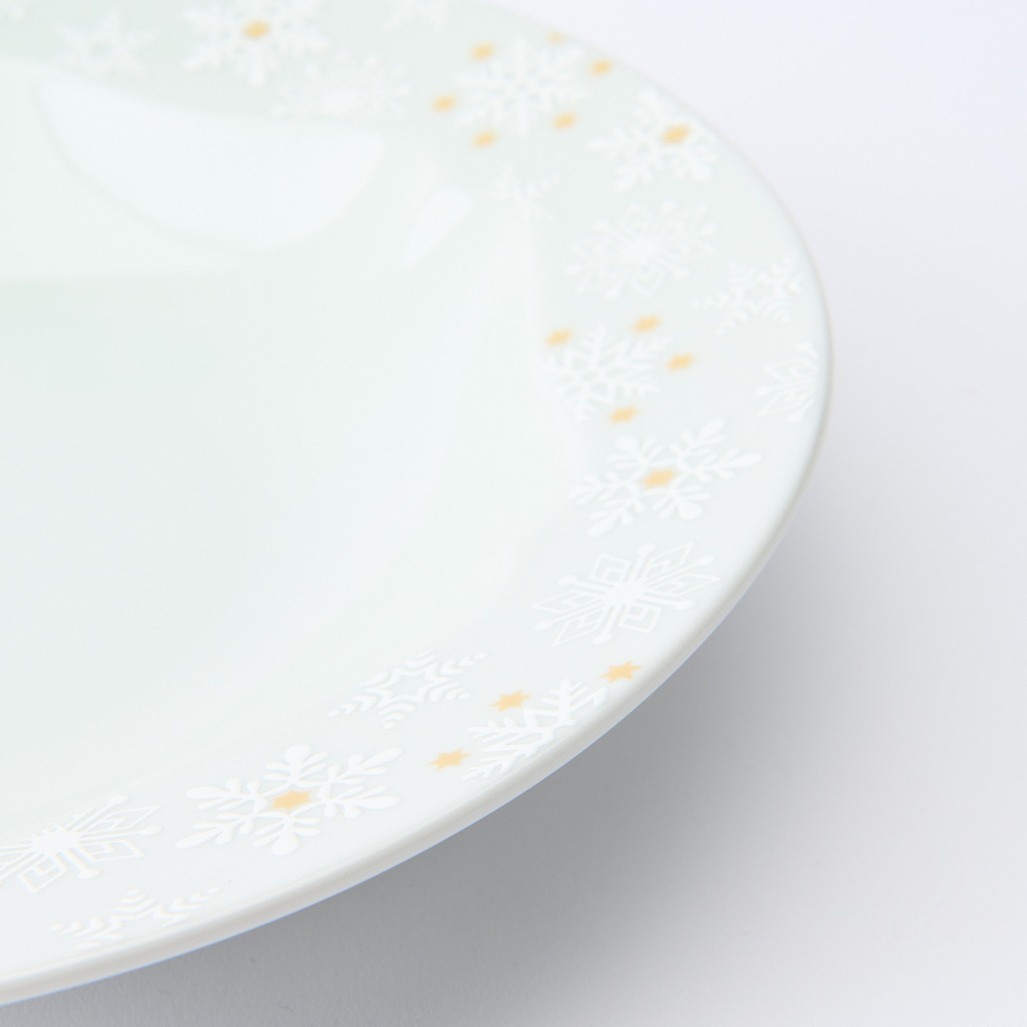 Snow Crystal Deep Dinner Plate