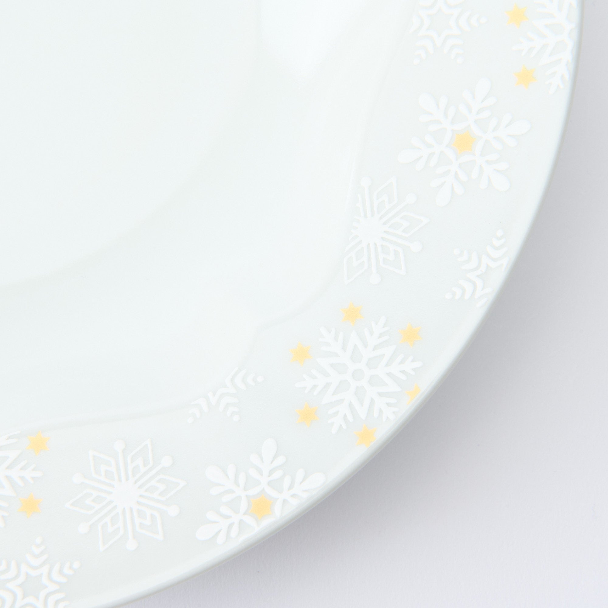 Snow Crystal Deep Dinner Plate
