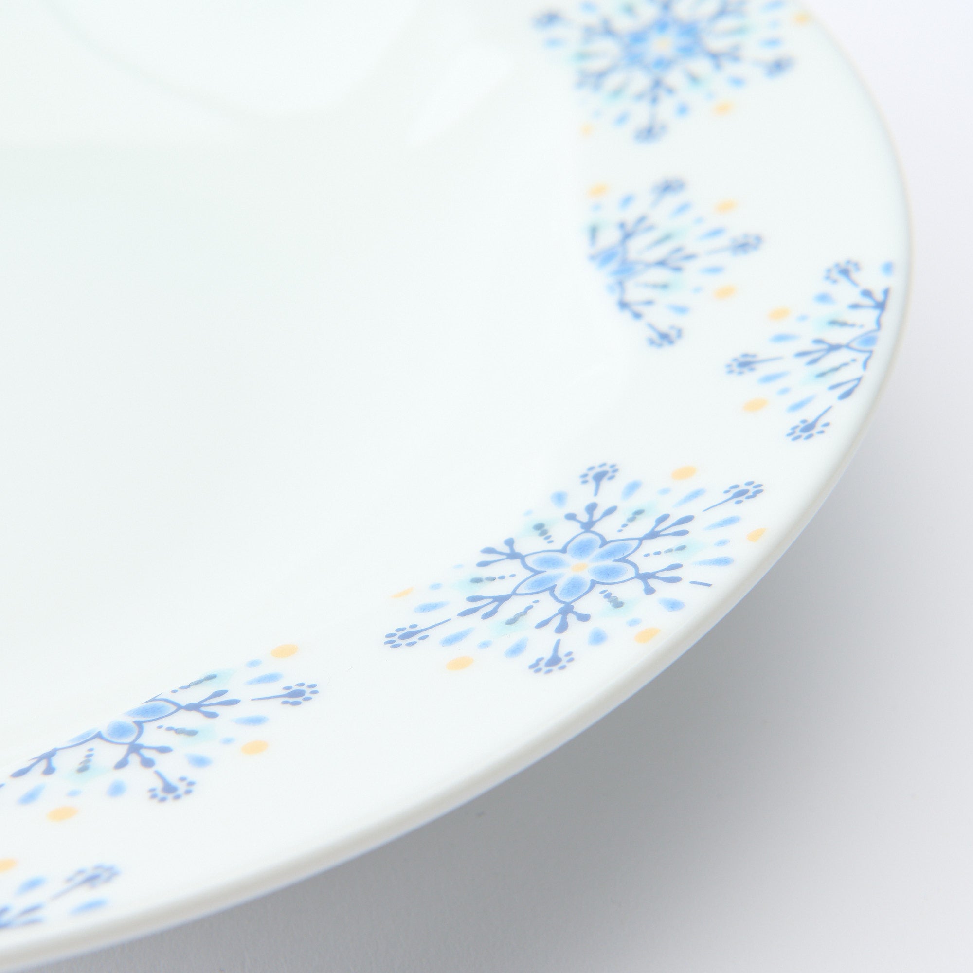 Snow Crystal Deep Dinner Plate