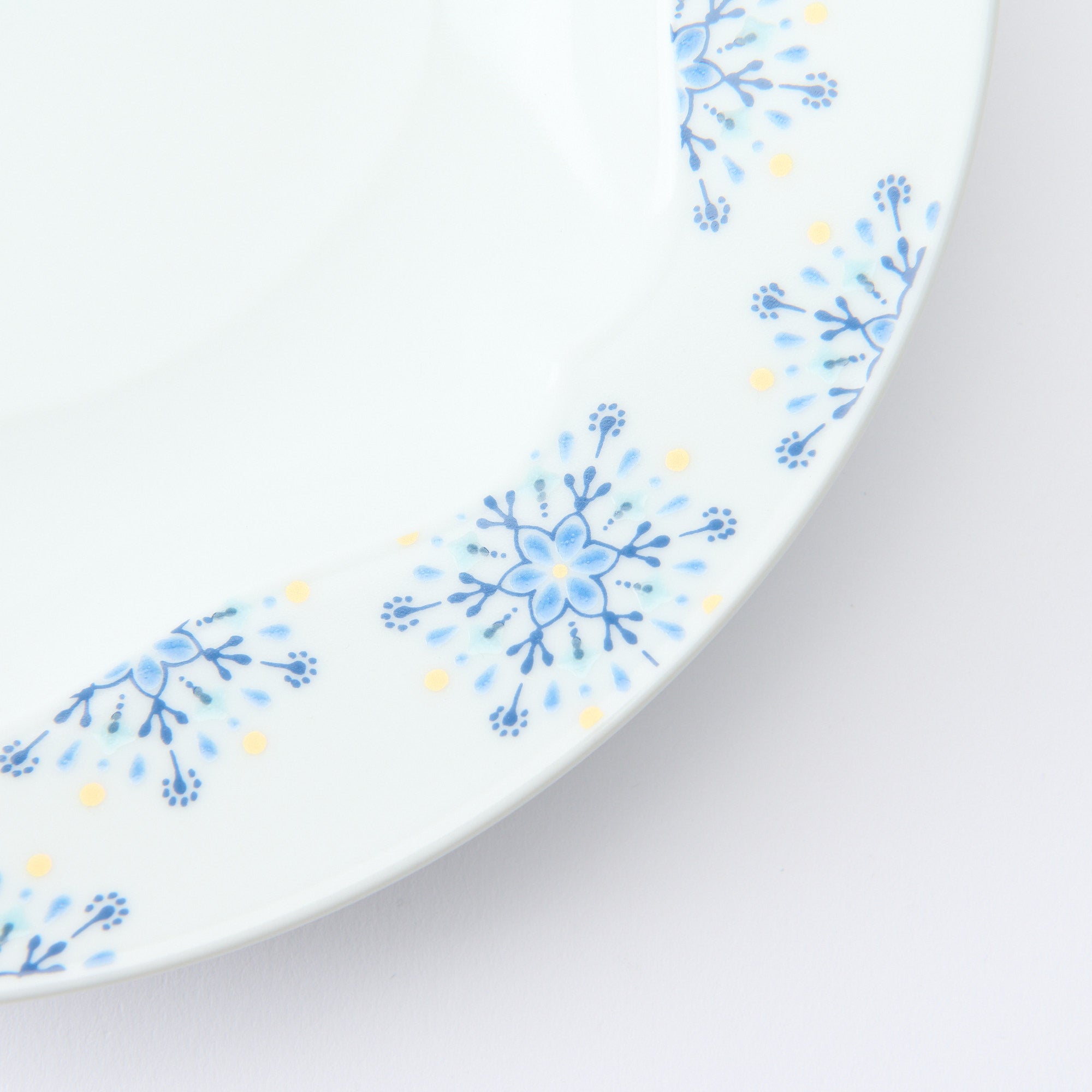 Snow Crystal Deep Dinner Plate
