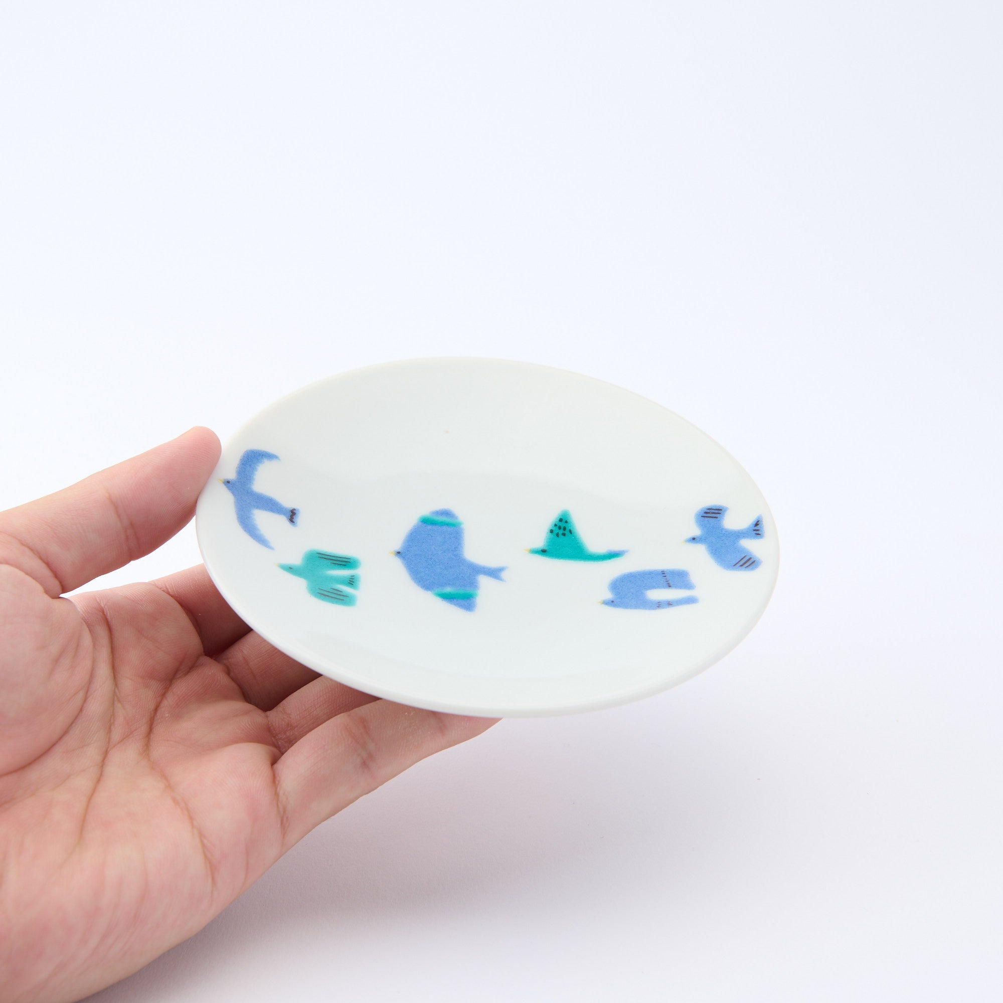 Playful Blue Sauce Plate