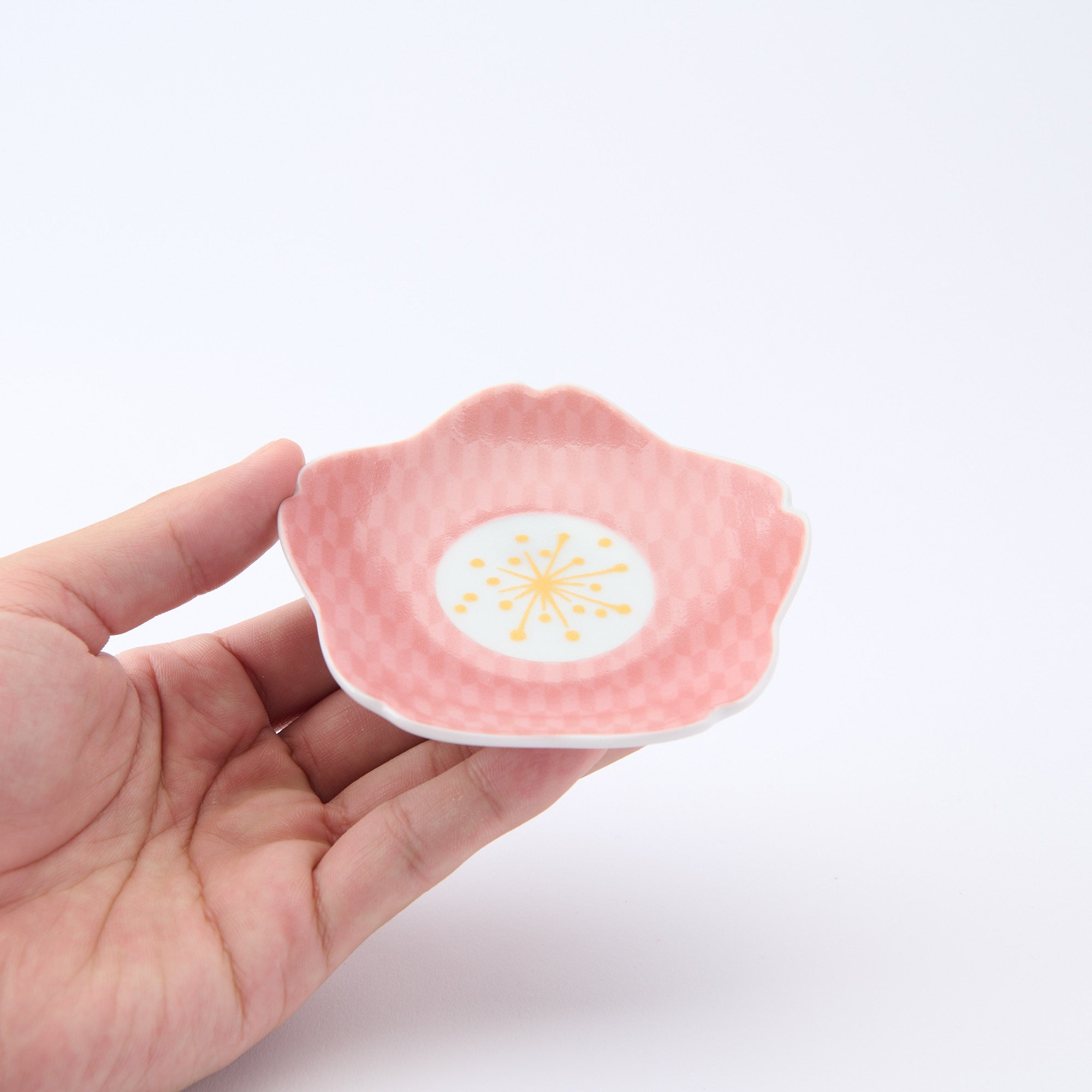 Sakura Shaped Sauce Plate - JAPAN KUTANI SHOP