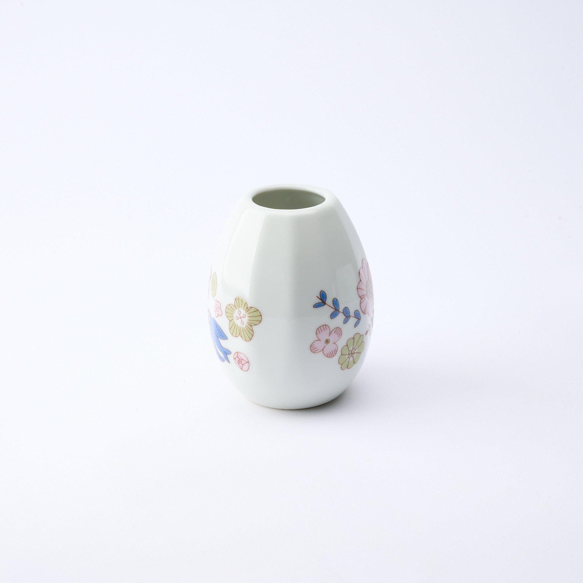 Bird and Blooms Single Flower Vase