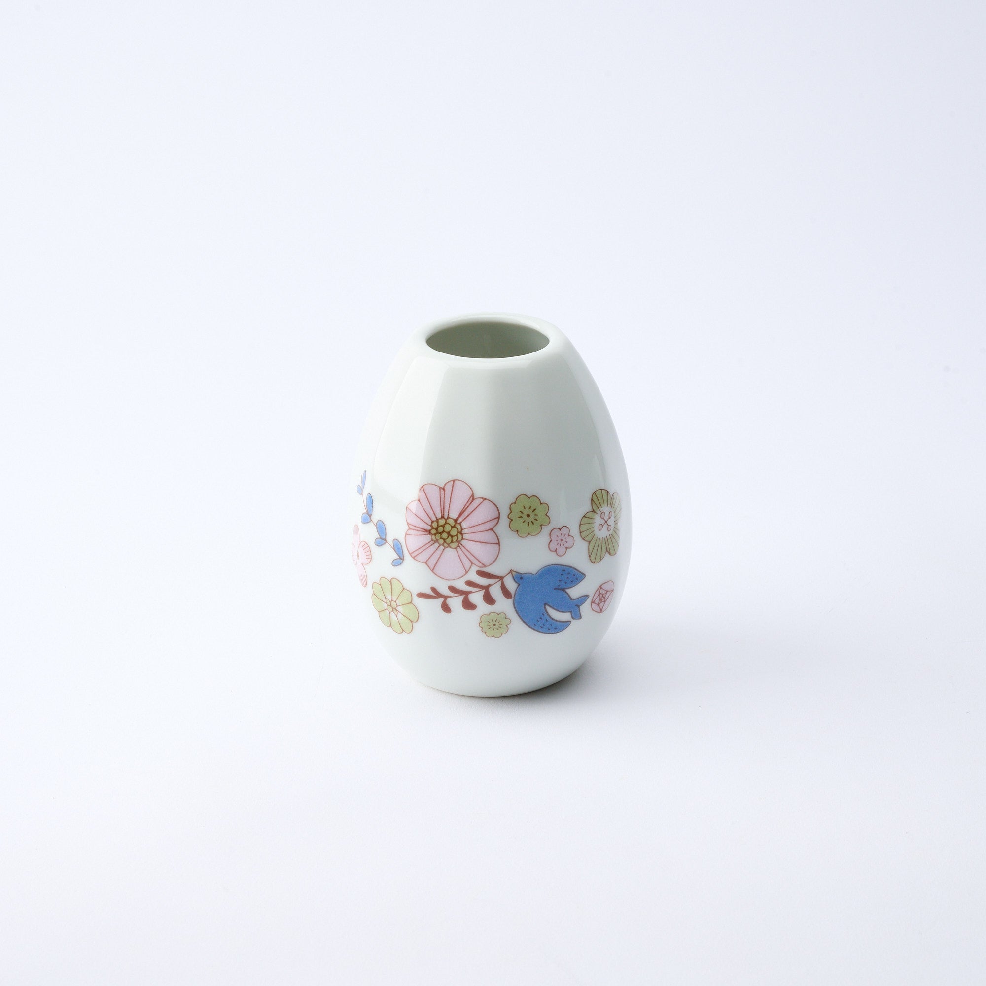 Bird and Blooms Single Flower Vase