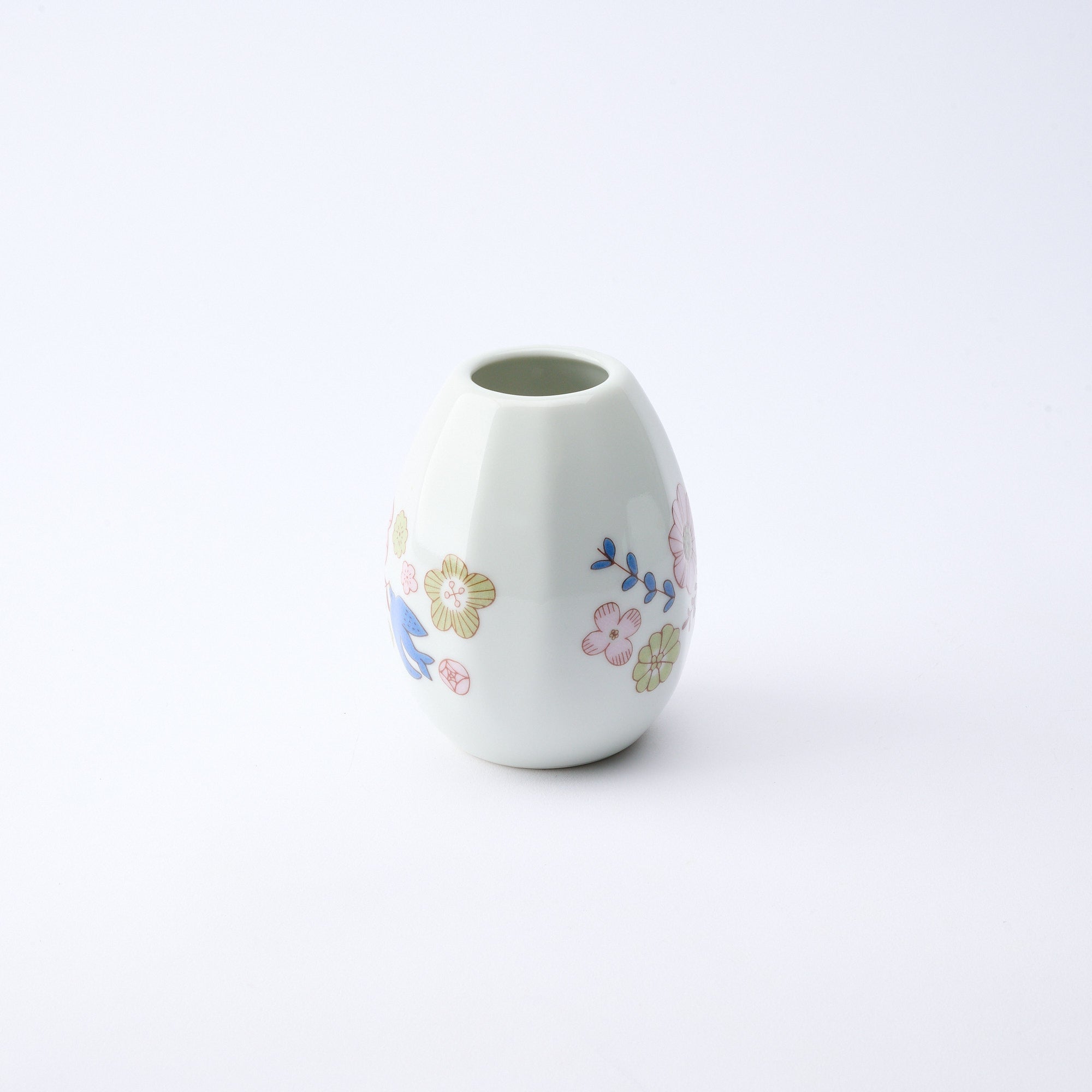 Bird and Blooms Single Flower Vase