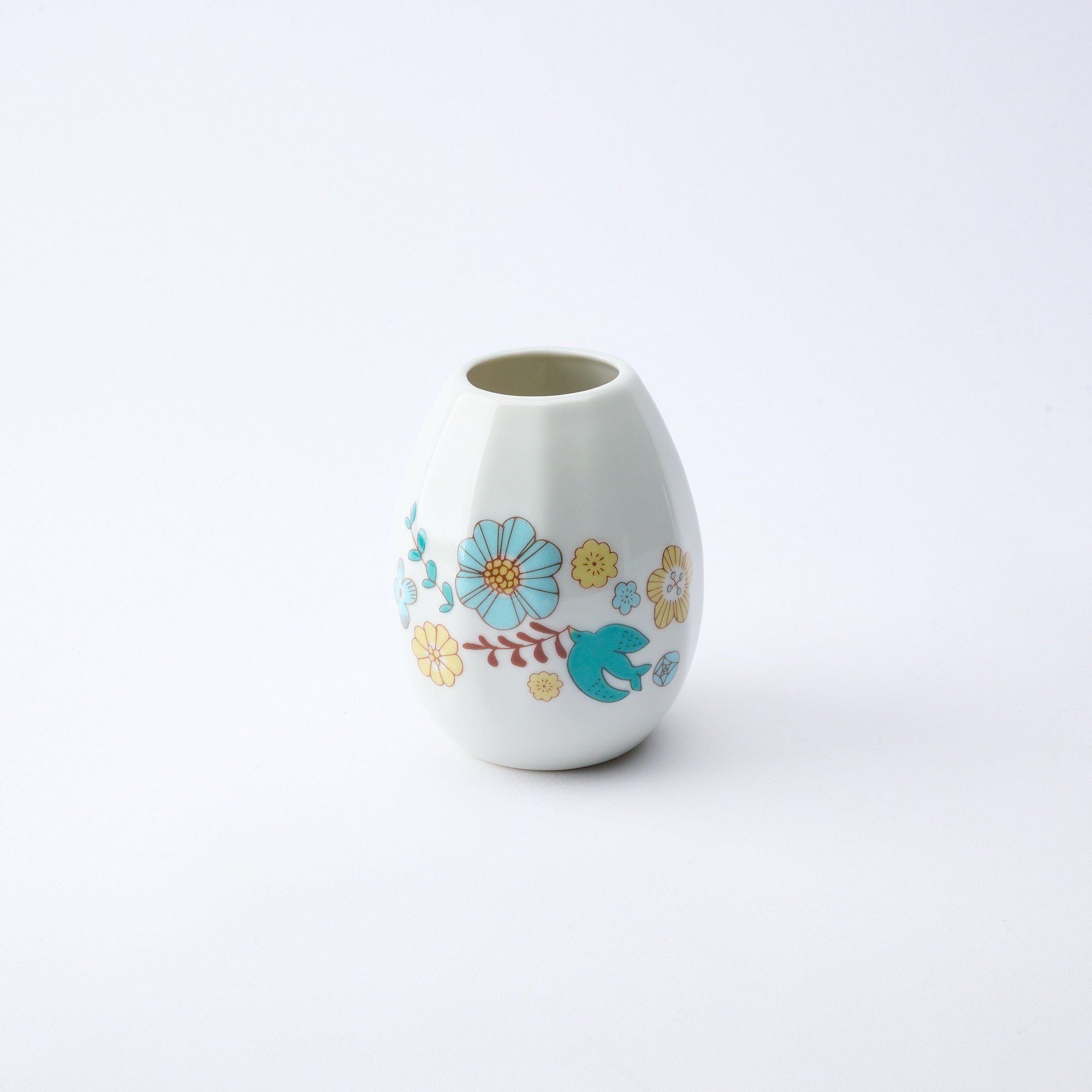 Bird and Blooms Single Flower Vase
