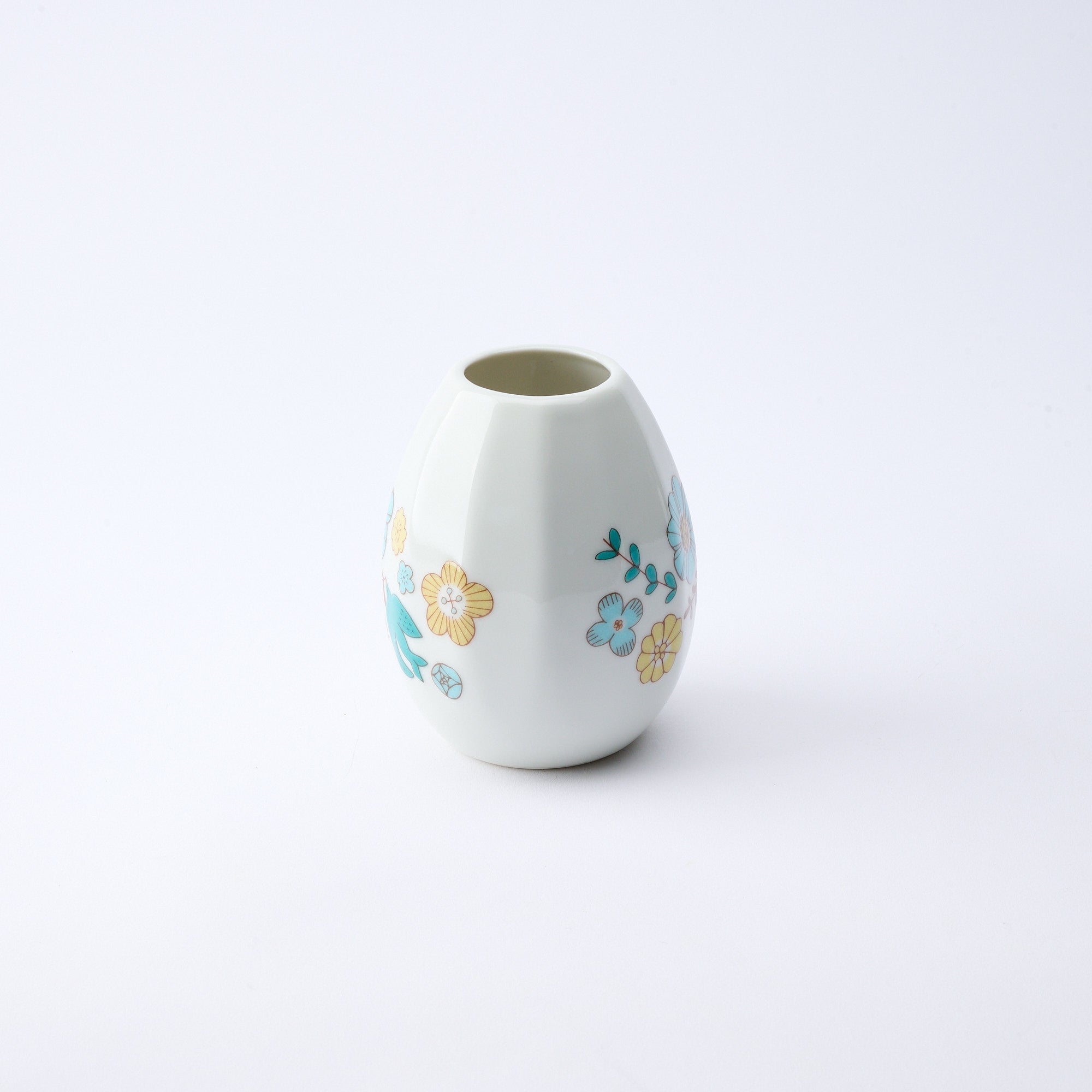 Bird and Blooms Single Flower Vase