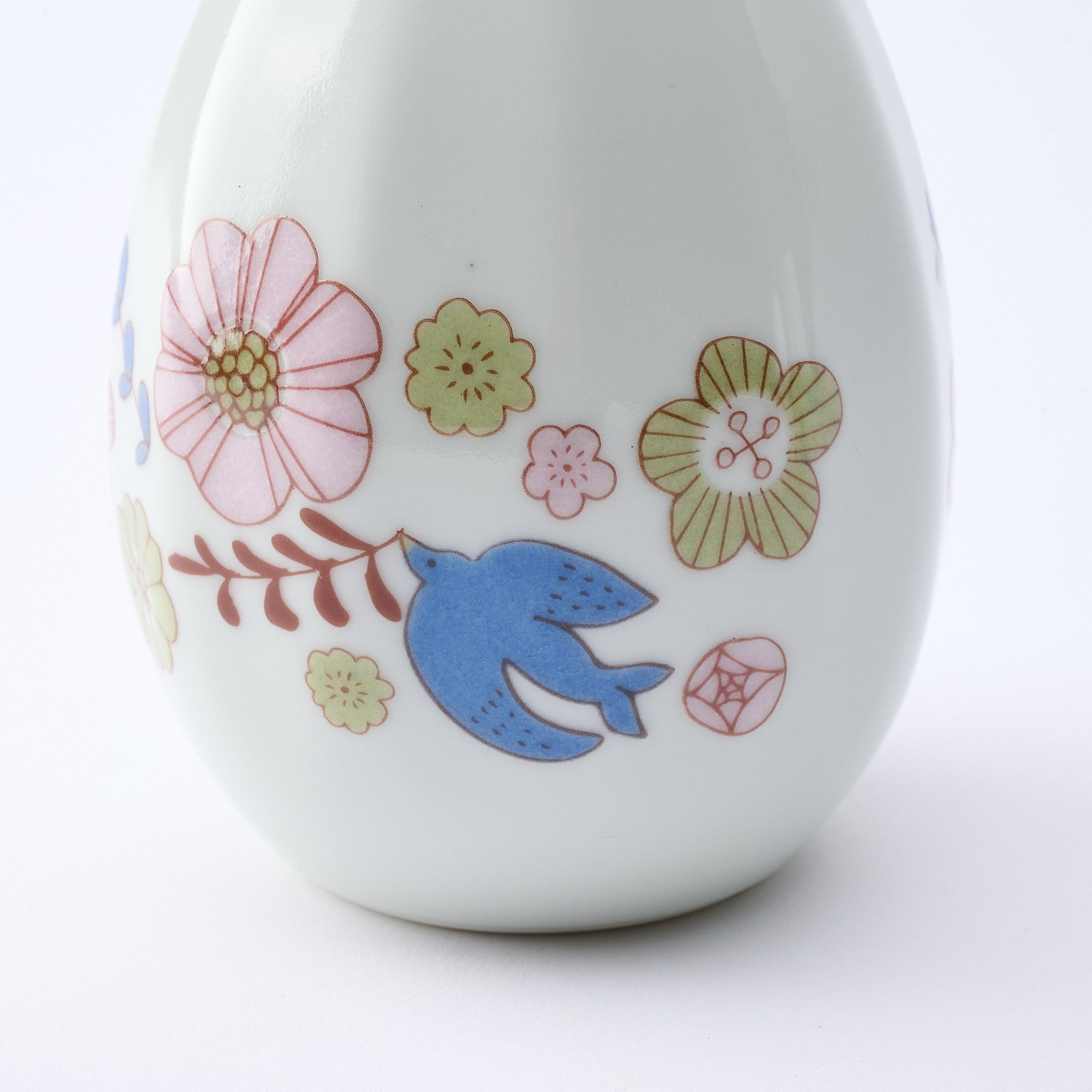 Bird and Blooms Single Flower Vase
