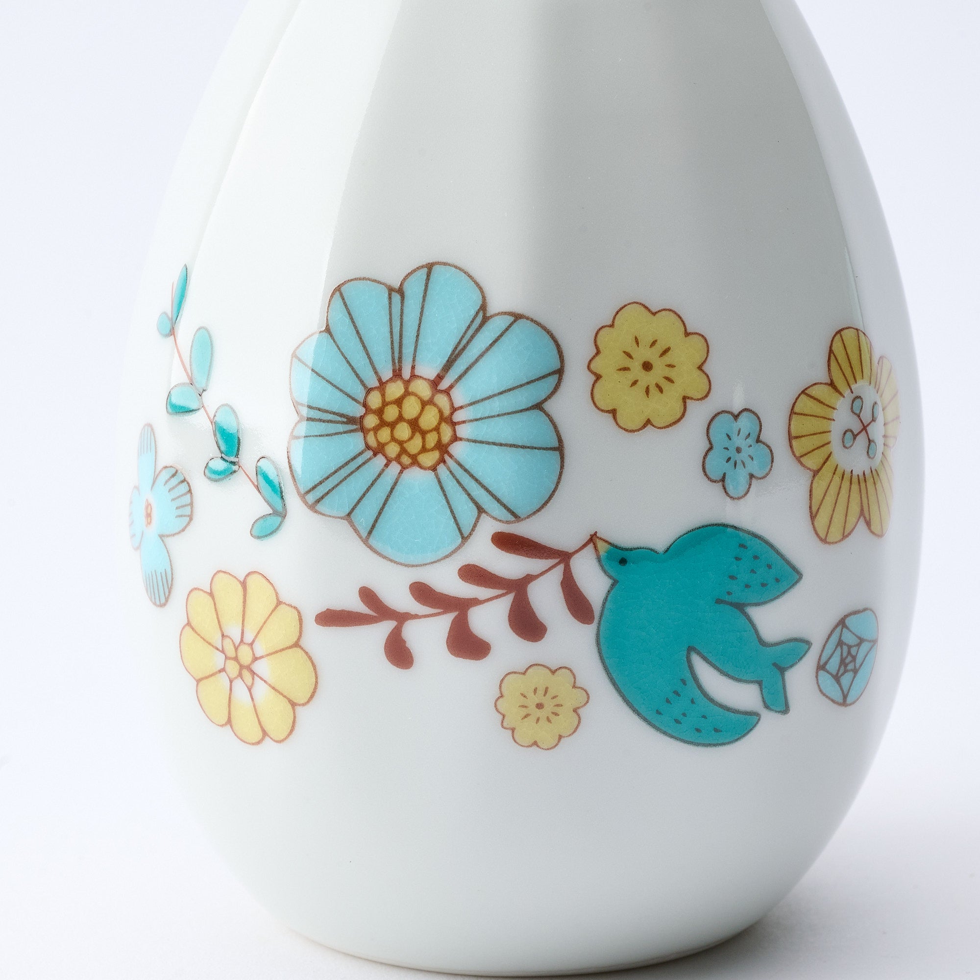 Bird and Blooms Single Flower Vase