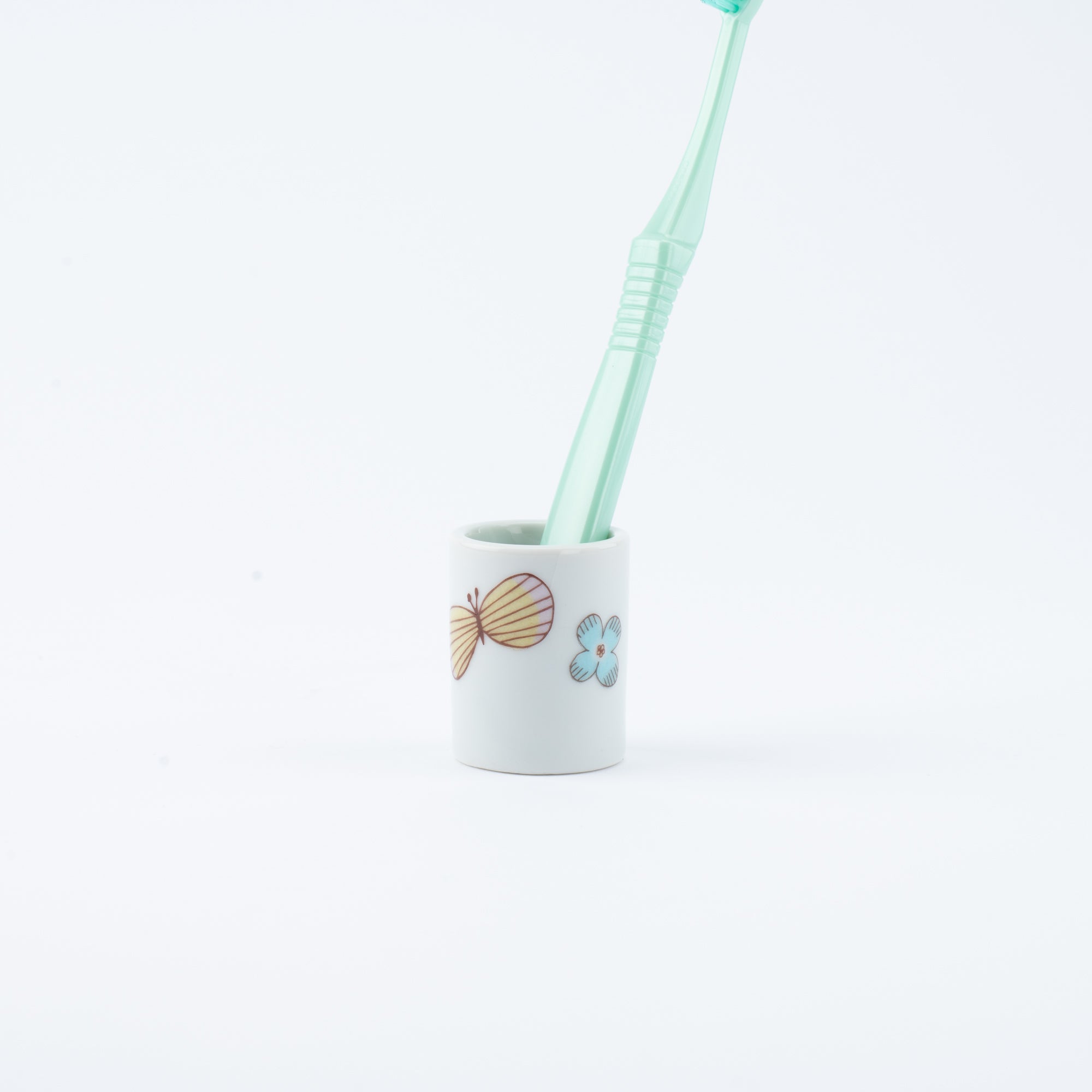 Butterfly and Flower Toothbrush Stand