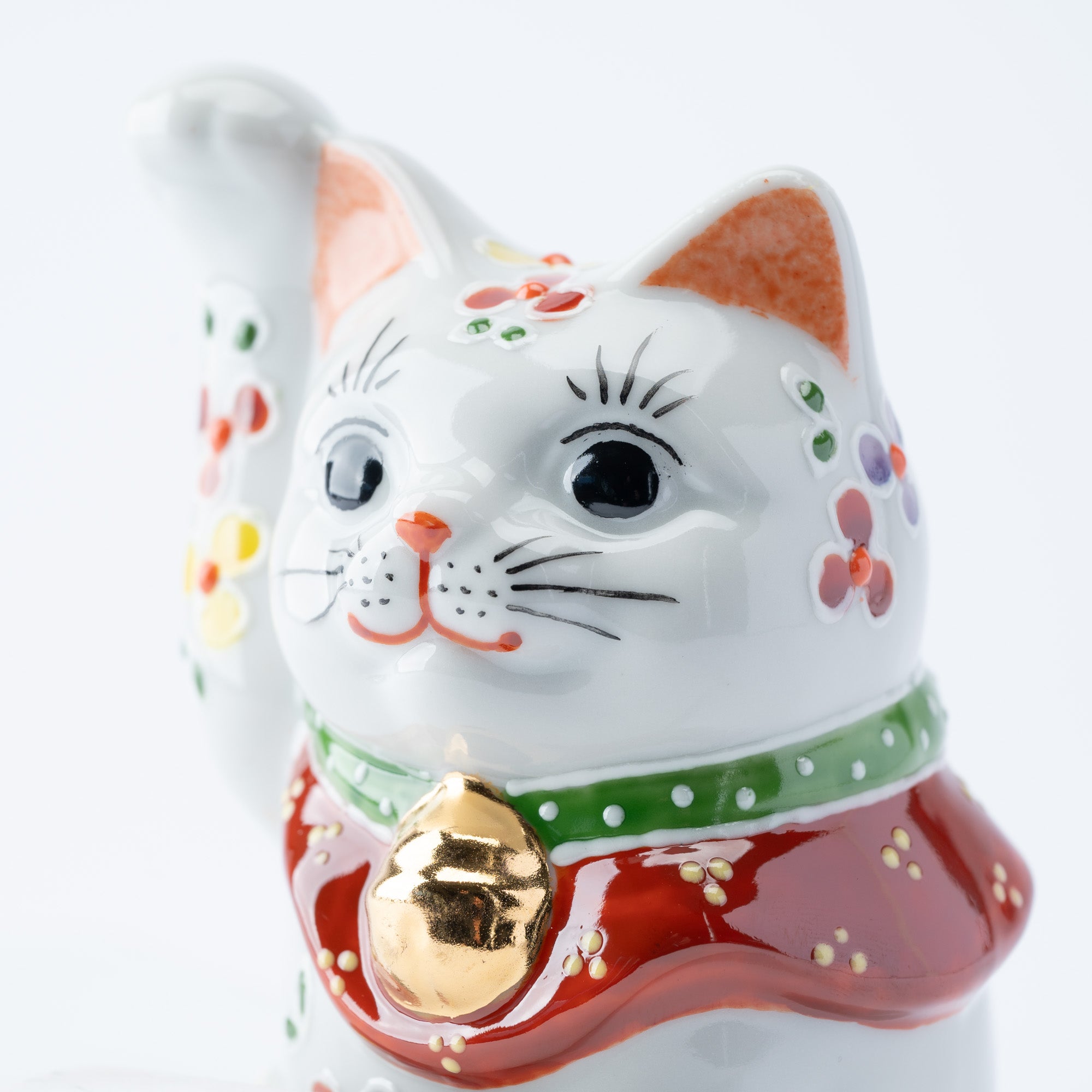 4号招き猫 小花 - JAPAN KUTANI SHOP