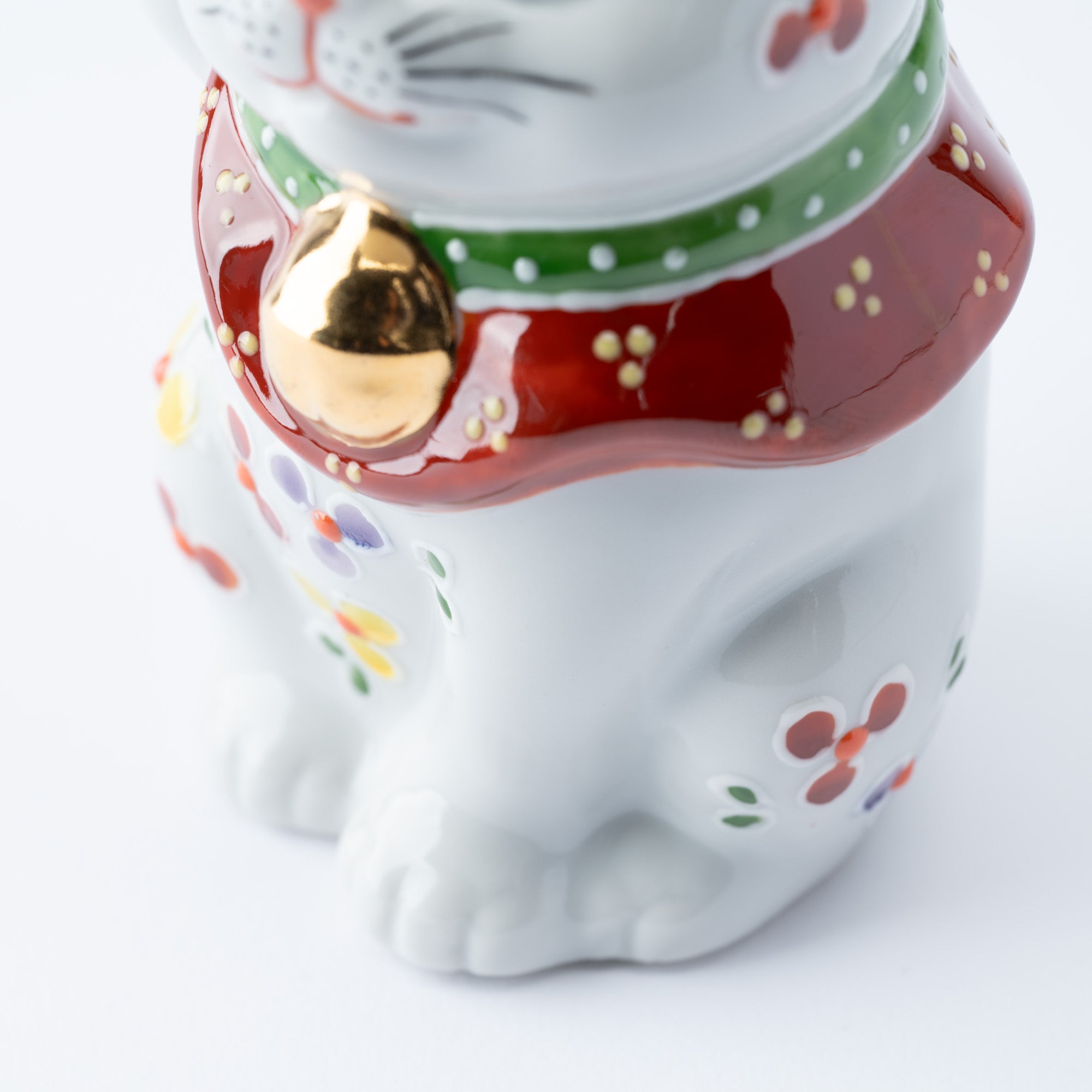 4号招き猫 小花 - JAPAN KUTANI SHOP