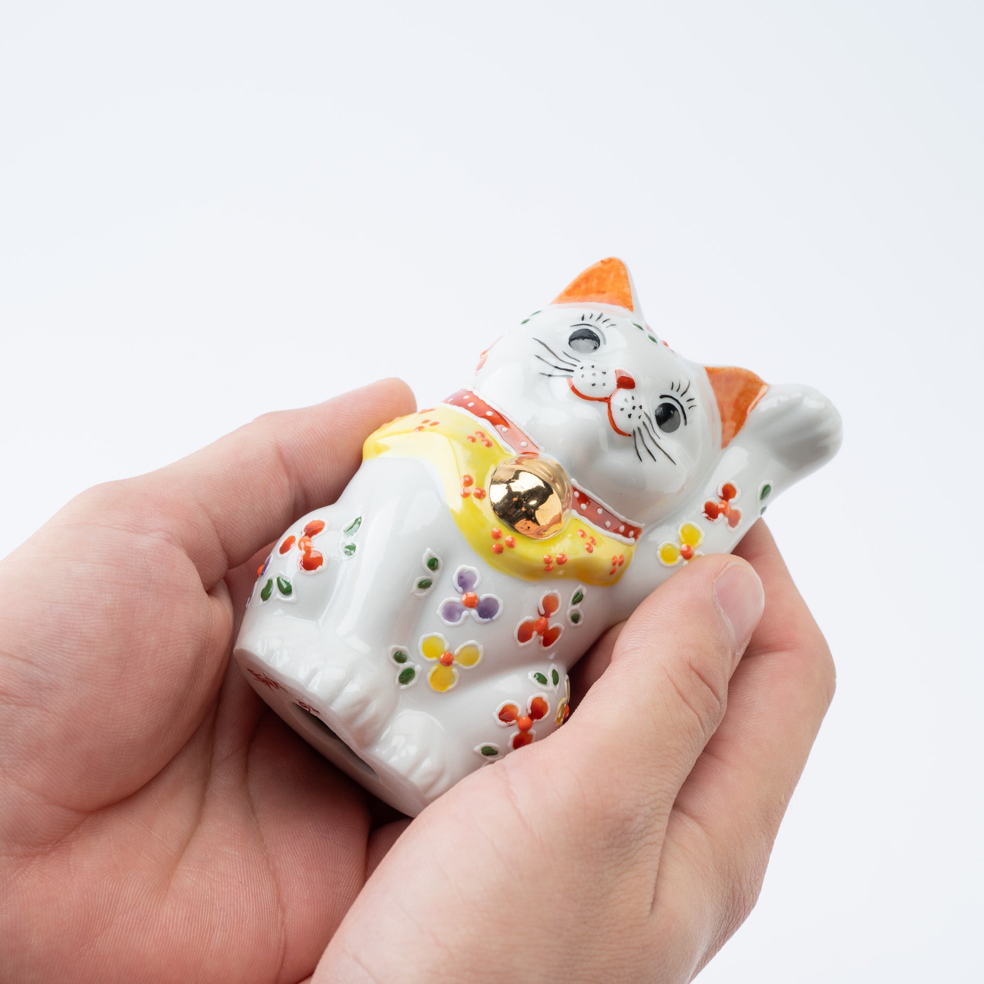 3.3号招き猫　3.3号招き猫 小花 - JAPAN KUTANI SHOP